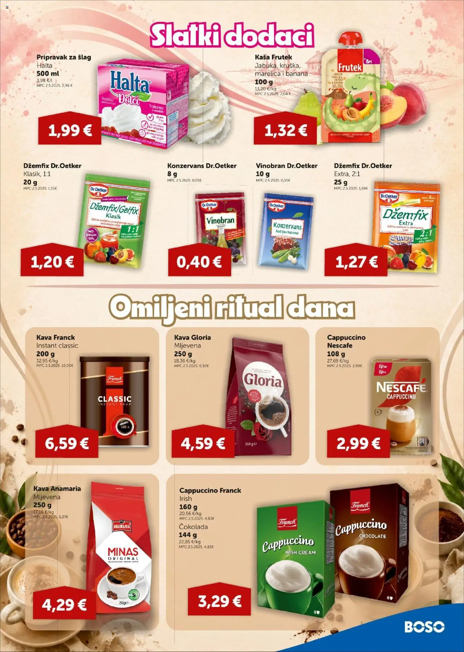 Boso katalog | vrijedi od 16.07.2026 | Stranica: 7 | Proizvodi: Kava, Čokolada, Šlag, Cappuccino