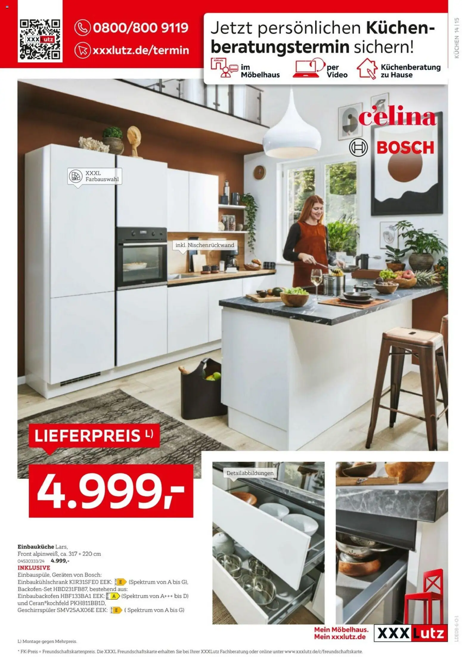 XXXLutz Wohnideen – gültig ab 01.08.2026 | Seite: 15 | Produkte: Geschirrspüler, Einbauküche, Kochfeld, Kuchen