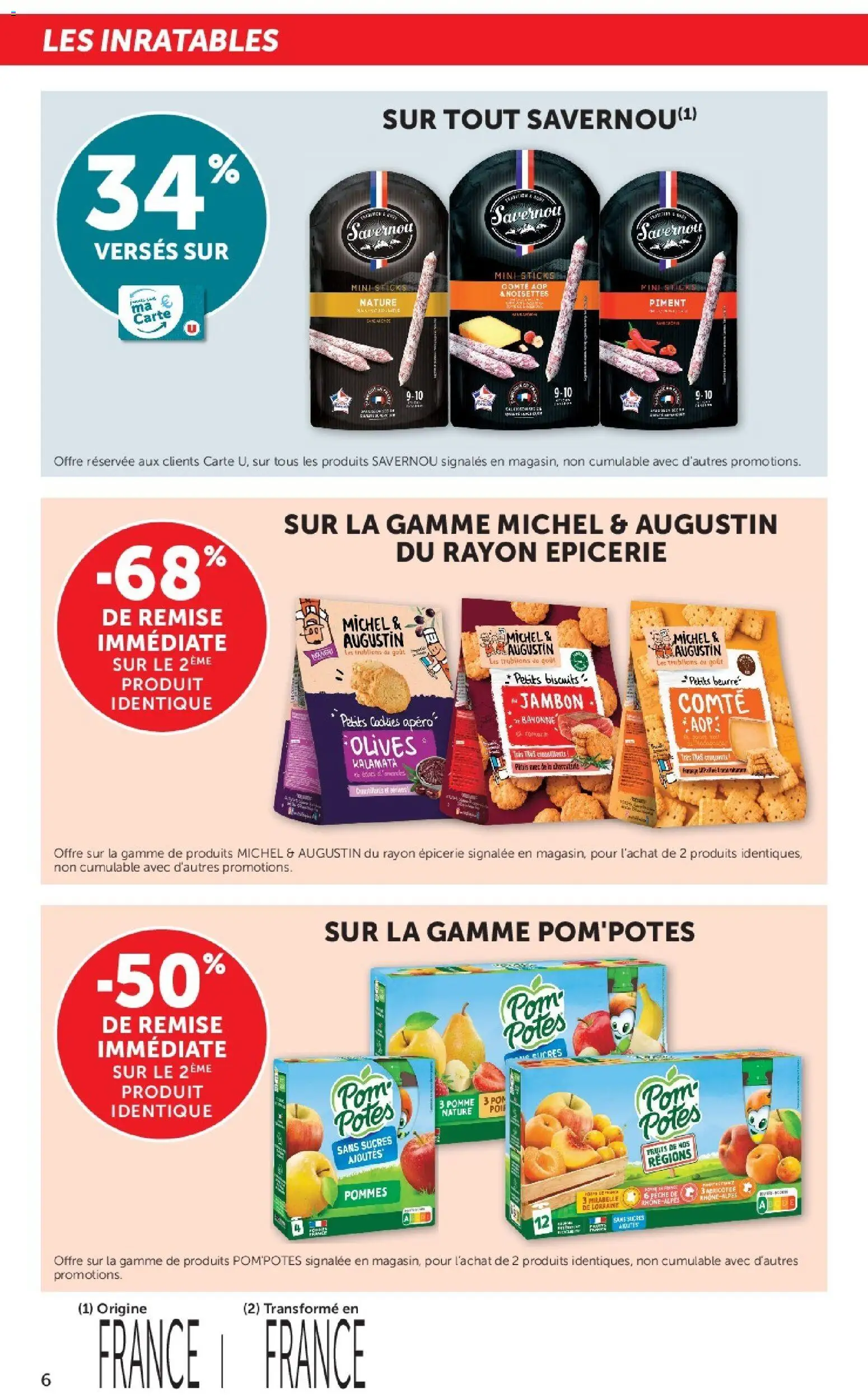 {H1} | Page: 6 | Produits: Olives, Pom'potes, Piment, Beurre