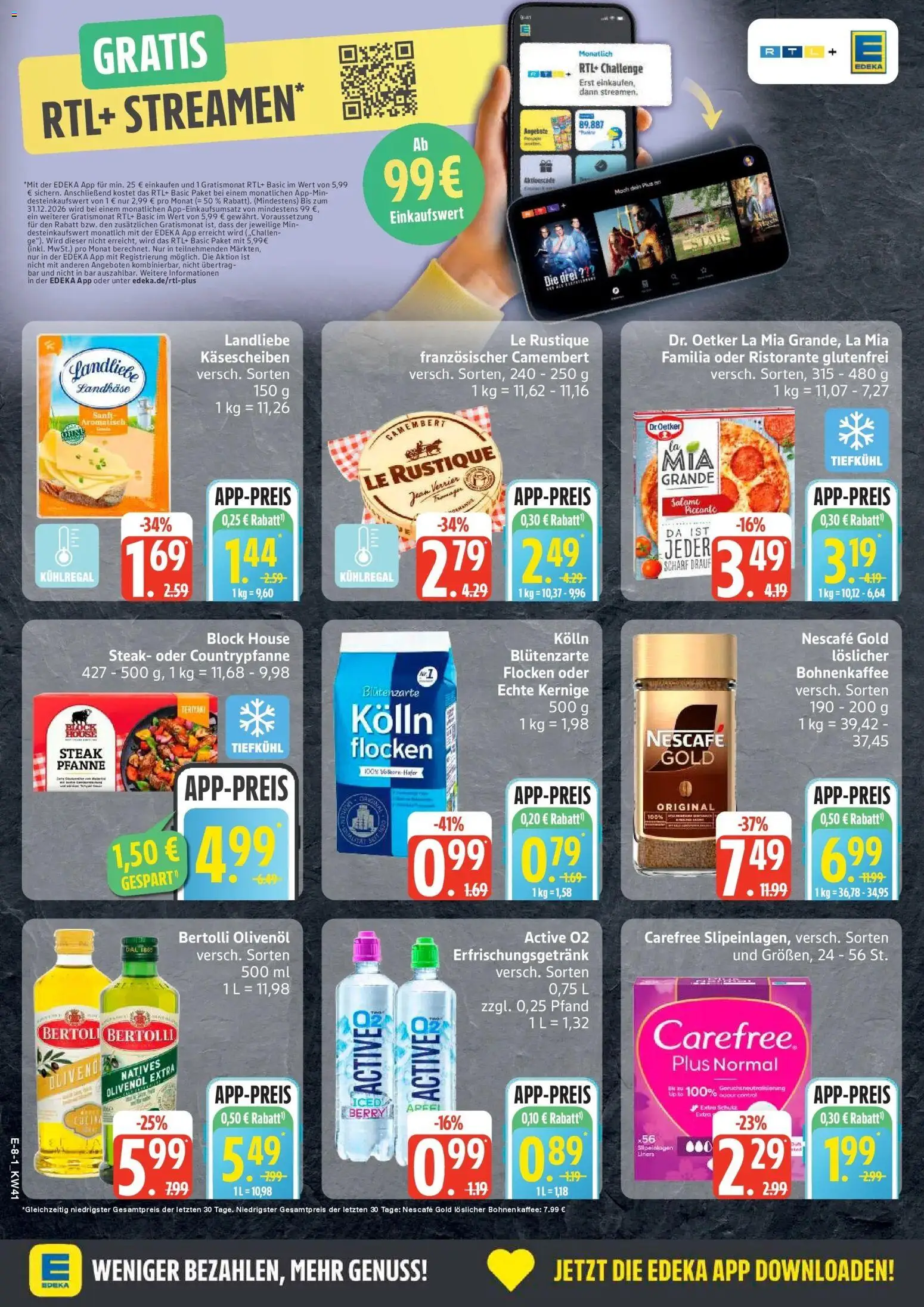 Edeka Prospekt Lübeck (ab 05.10.2026) » Angebote Online | Seite: 10 | Produkte: Ristorante, Kolln, Bertolli olivenol, Camembert