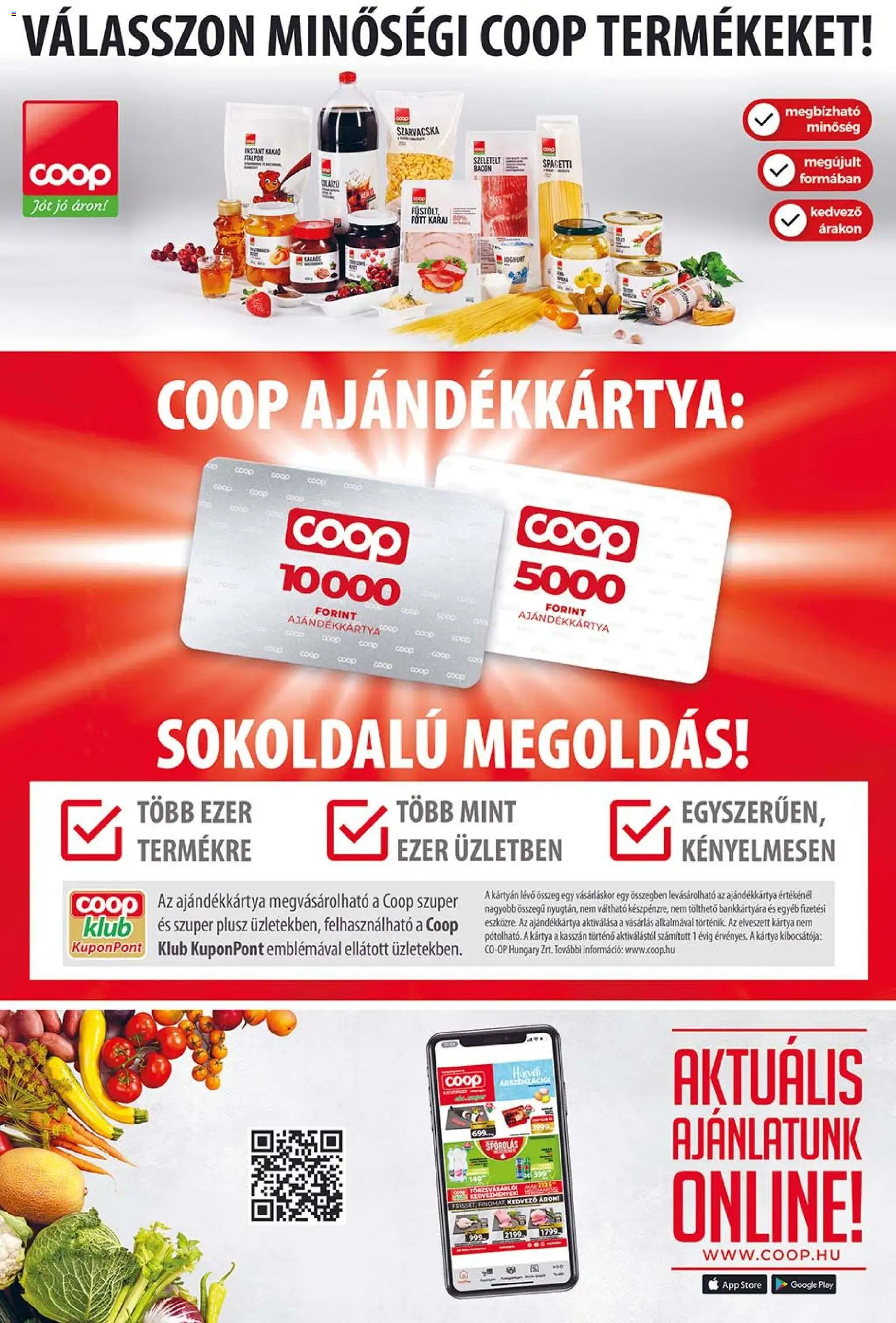 COOP akciós ujság - amely érvényes a következő dátumtól: 2026.08.13. | Oldal: 14 | Termékek: Spagetti, Bacon, Karaj, Szarvacska