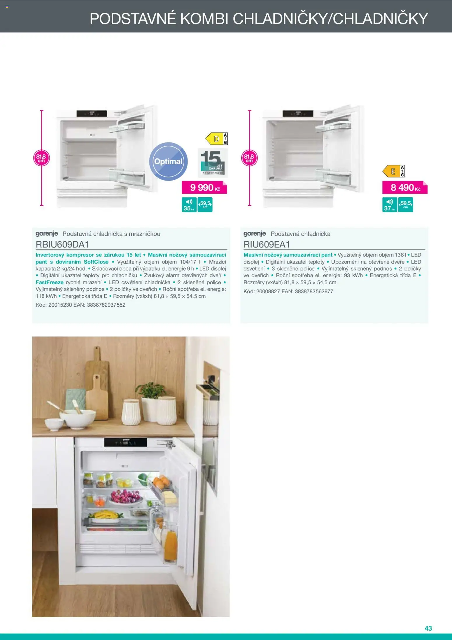 Möbelix leták - Gorenje od 01.01.2026 | Strana: 43 | Produkty: Podnos, Kompresor, Police, LED