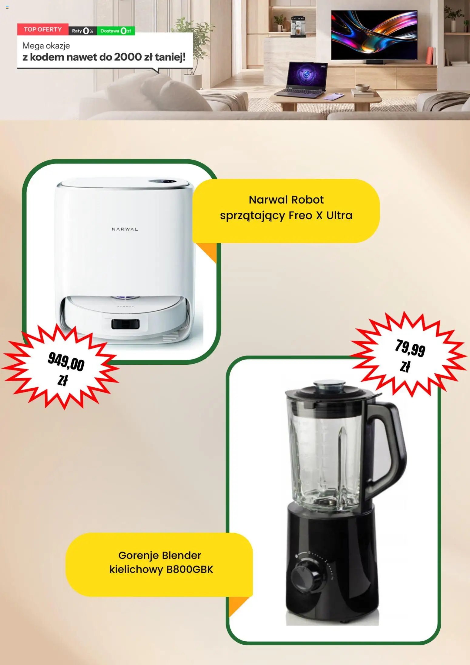 Neonet promocje od 23.07.2026 | Strona: 4 | Produkty: Top, Robot, Blender kielichowy, Robot sprzątający