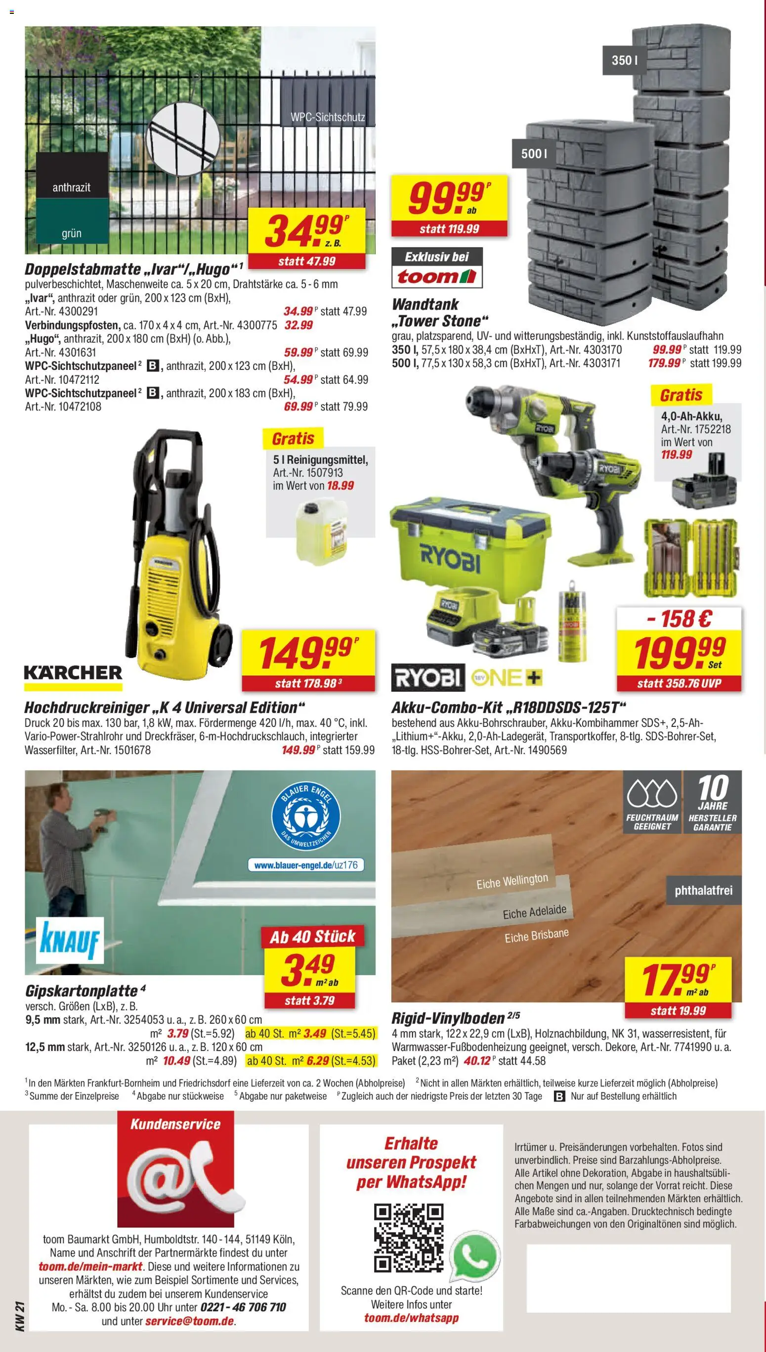 Toom Baumarkt Prospekt 	 – gültig ab 16.05.2026 | Seite: 26 | Produkte: Hochdruckreiniger, Uhr