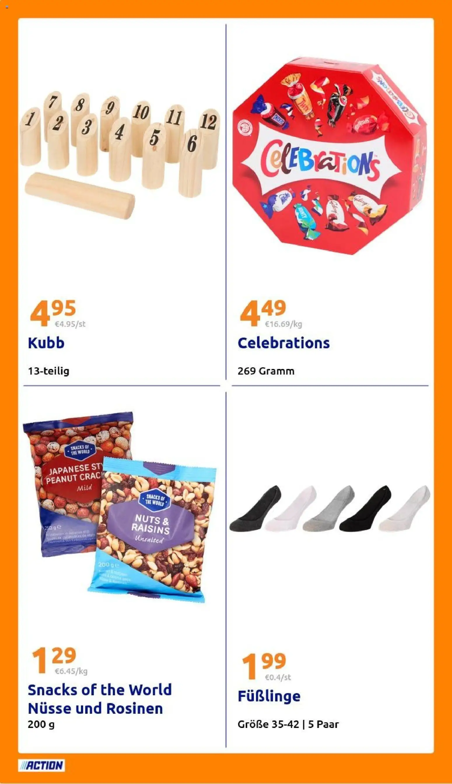 Action Prospekt – gültig ab 24.06.2026 | Seite: 26 | Produkte: Celebrations, Rosinen, Nüsse