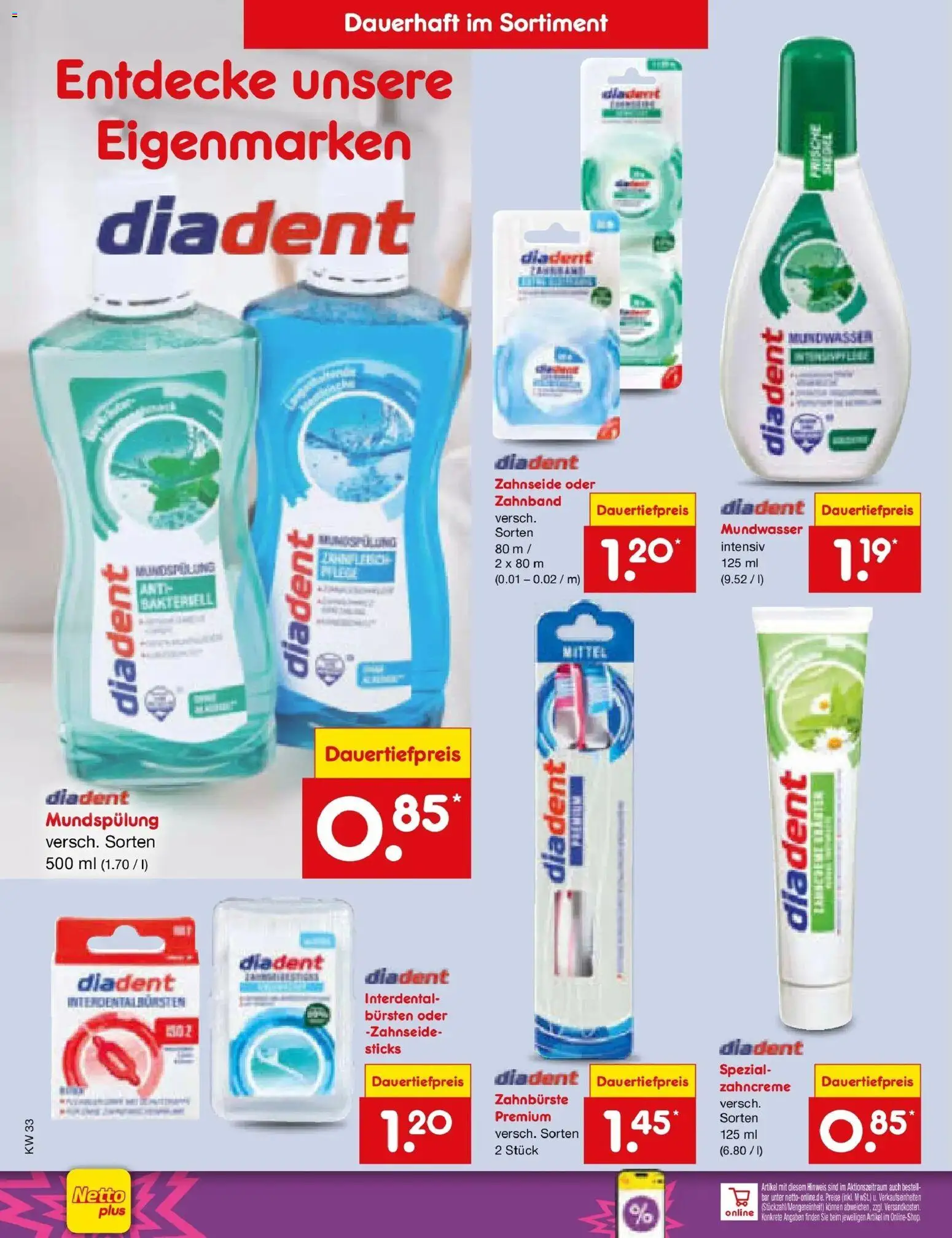 Netto Marken-Discount Prospekt Jüchen (ab 10.08.2026) » Angebote | Seite: 36 | Produkte: Zahnbürste, Mundwasser