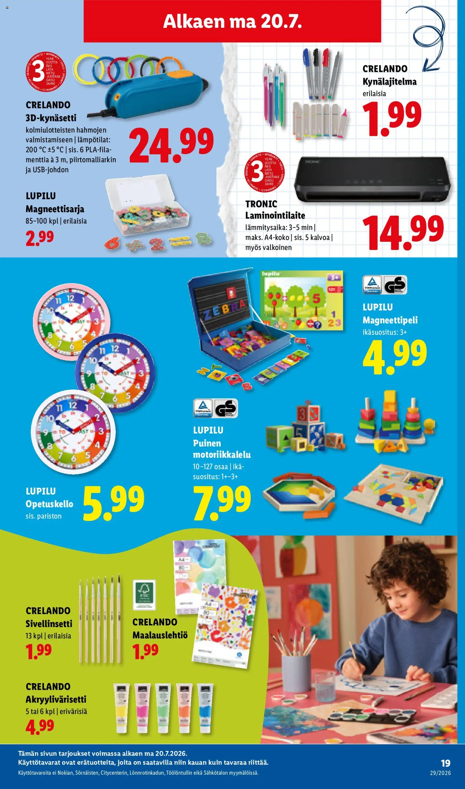 Lidl tarjoukset – voimassa 16/07/2026 alkaen | Sivu: 27 | Tuotteet: Laminointilaite
