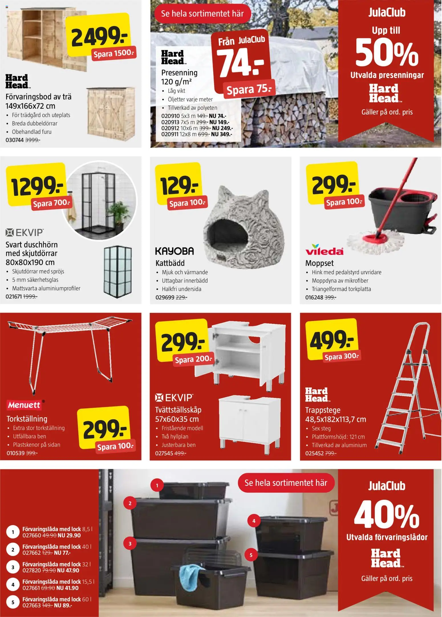 Jula reklamblad aktuell från 22/10/2026 | Sida: 7 | Produkter: Förvaringslådor, Ben, Kattbädd, Förvaringslåda