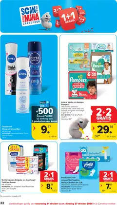 Set tandpasta Colgate en douchegel Tahiti en Sanex, Set tandpasta Total Advanced Gum Care Colgate, douchegel - Voorbeeld van een folder van Carrefour, geldig van 21/10/2026 | Pagina: 22