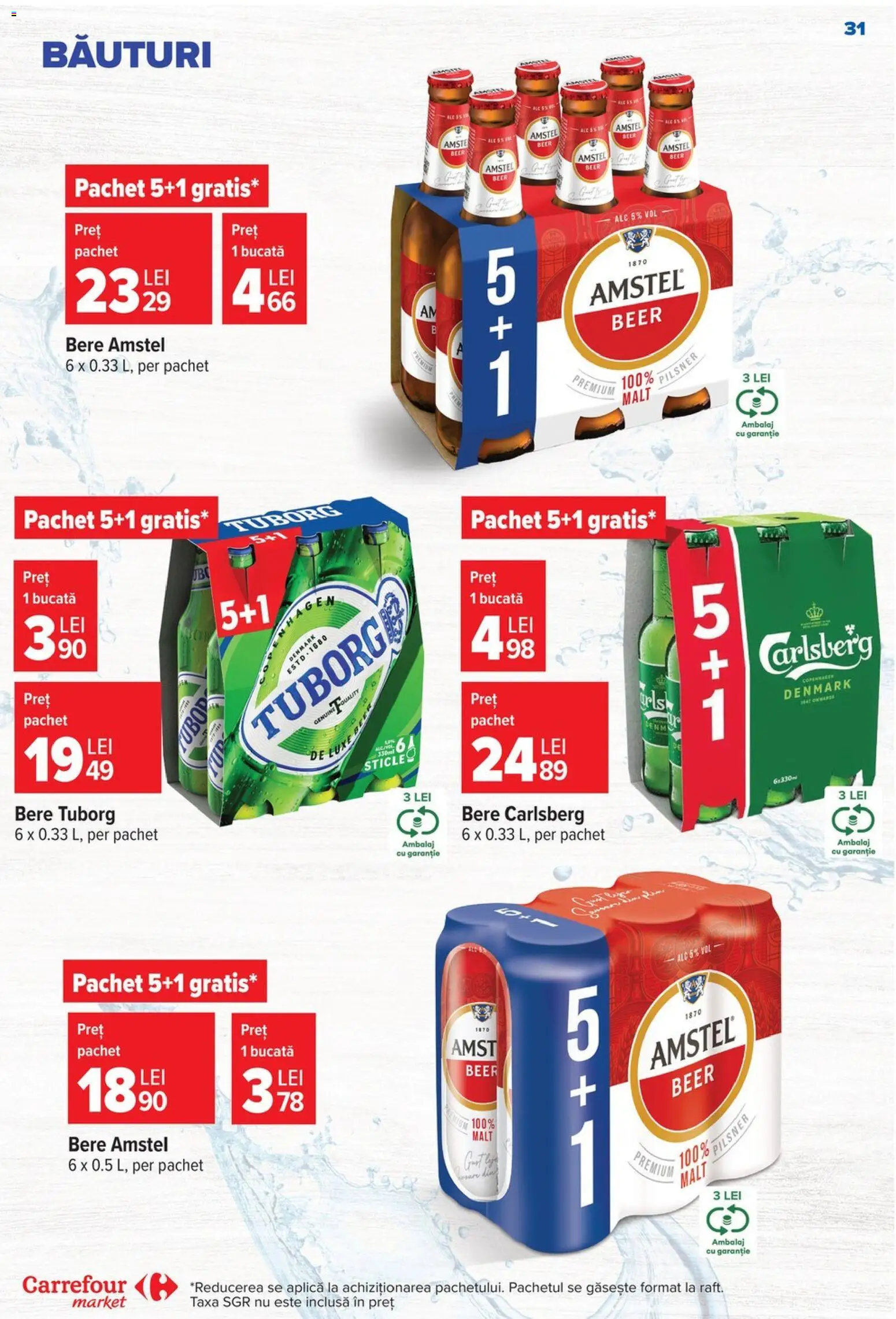 Noul catalog Carrefour – valabil de la 08.07.2026 | Pagină: 32 | Produse: Raft, Bere