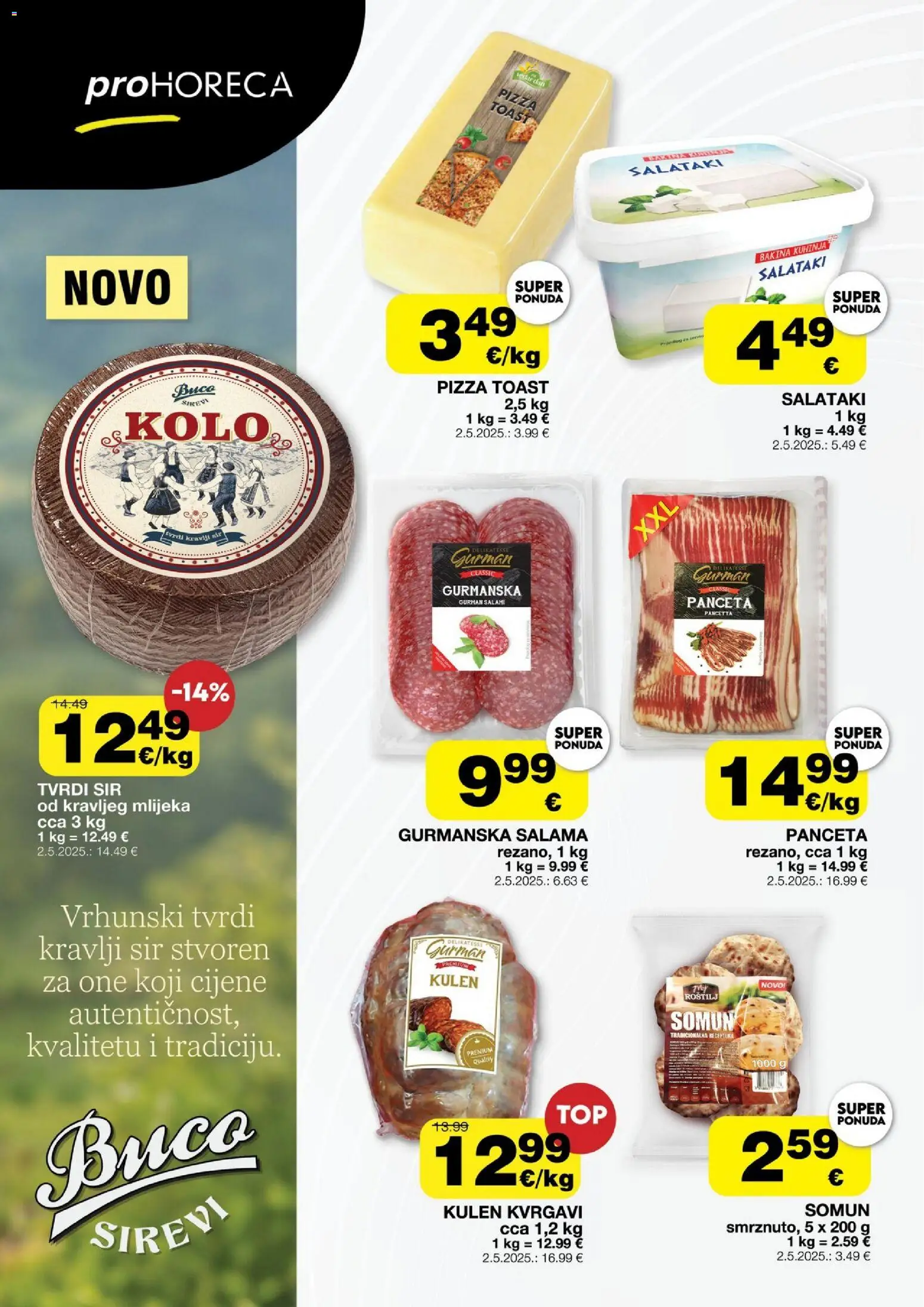 Stanić Diskont katalog | vrijedi od 14.10.2026 | Stranica: 4 | Proizvodi: Sir, Kulen, Panceta, Tvrdi sir
