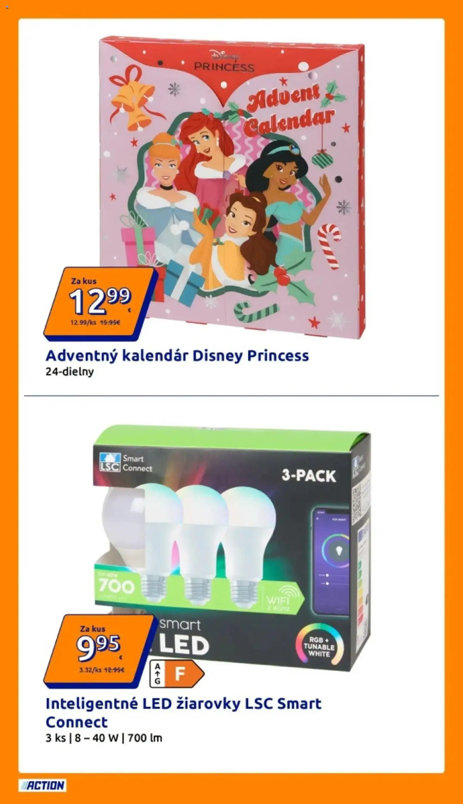 Nové Action akcie – leták je platný od 07.10.2026 | Strana: 4 | Produkty: Led žiarovky, Žiarovky, Adventný kalendár