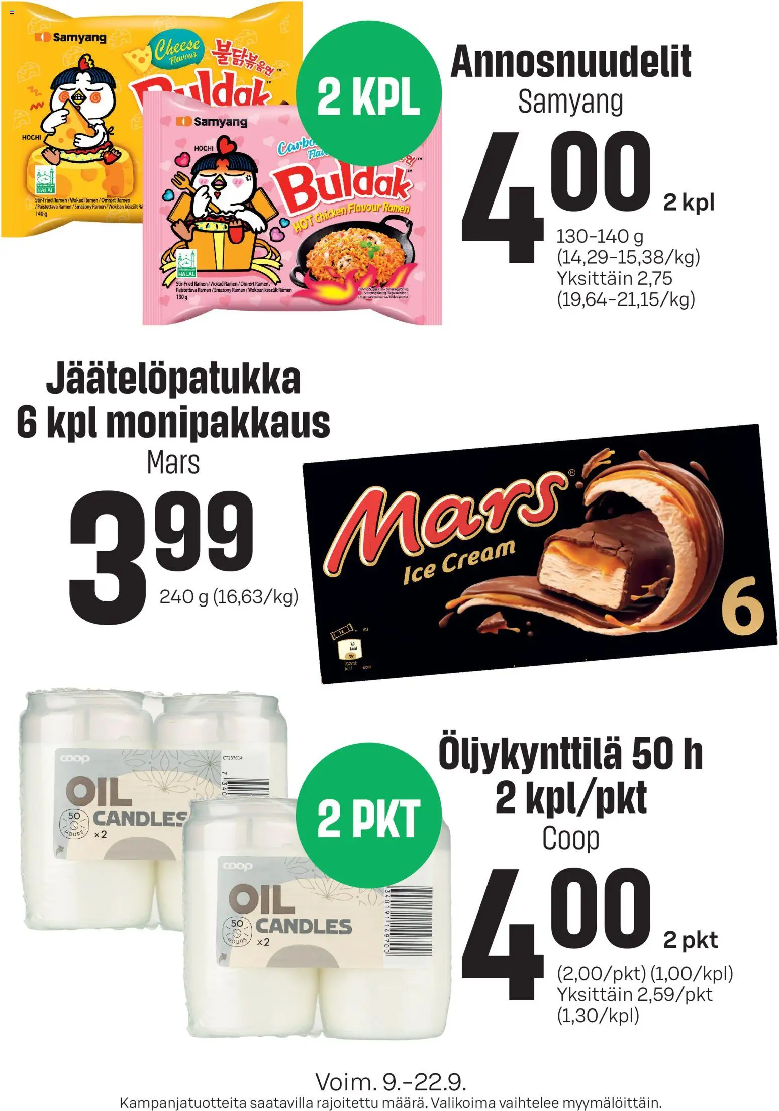 Prisma tarjoukset – voimassa 09/09/2026 alkaen | Sivu: 1