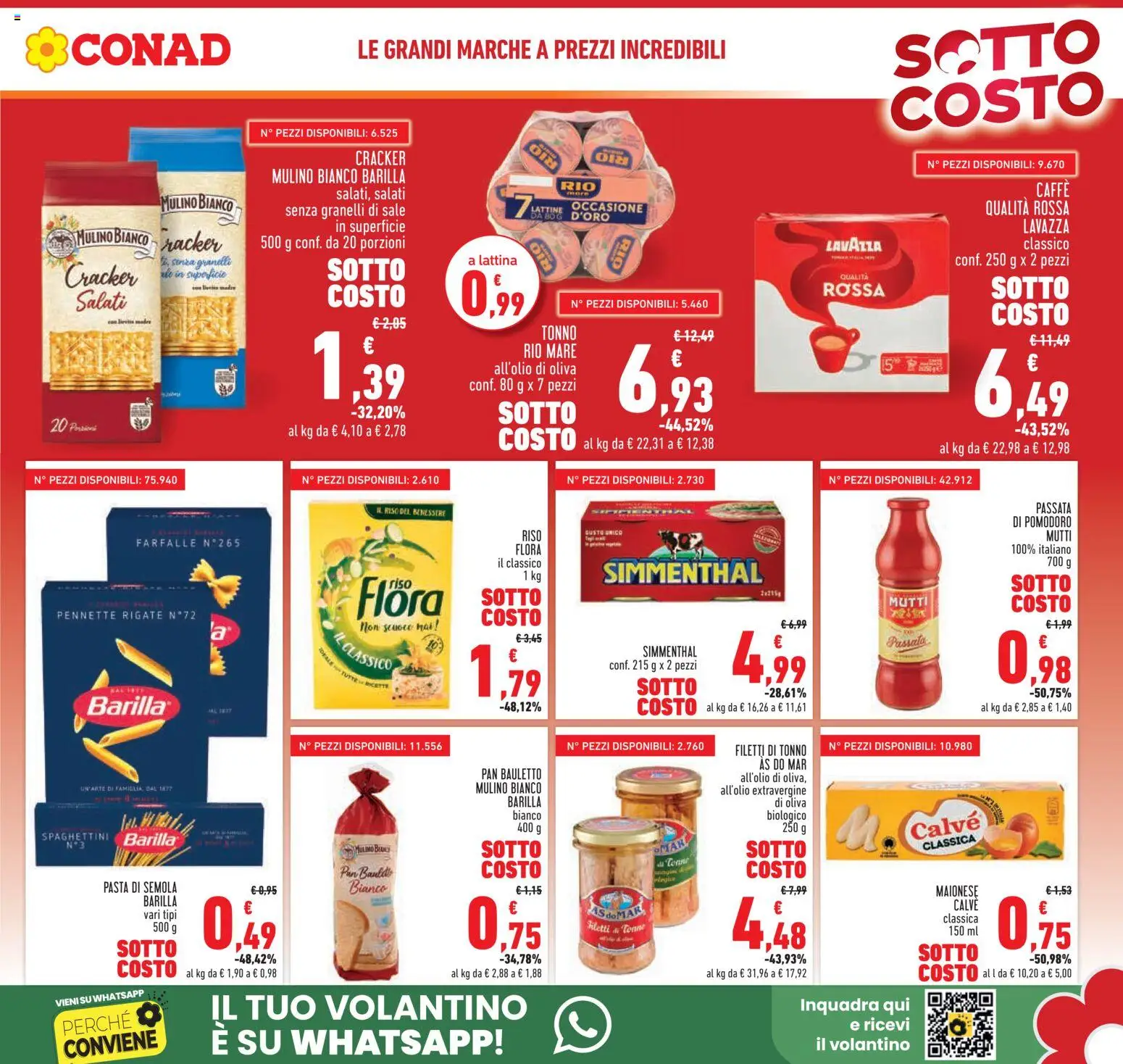 Volantino Conad del 04.06.2026 | Pagina: 3 | Prodotti: Riso, Pomodoro, Pasta, Mutti