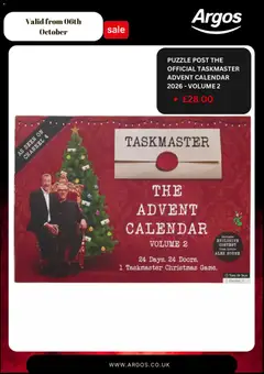 Preview of Argos catalogue valid from 06/10/2026 | Page: 2 | Products: Advent calendar, Player