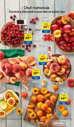 Náhled letáku Tesco leták - Hypermarket od 08.07.2026 | Strana: 15 | Produkty: Ovoce, Finest, Třešně, Meruňky