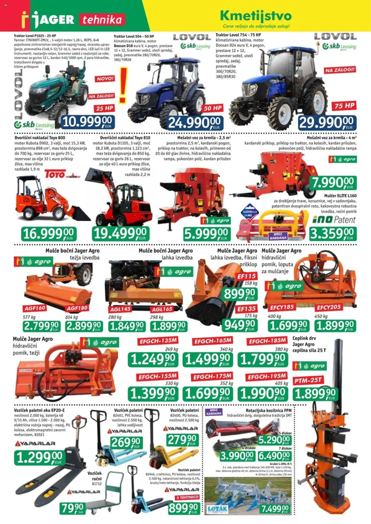 Novi Jager katalog ponudbe – veljaven od 17.06.2026 | Stran: 5 | Izdelki: Baterija, Teza, Olje, Voziček