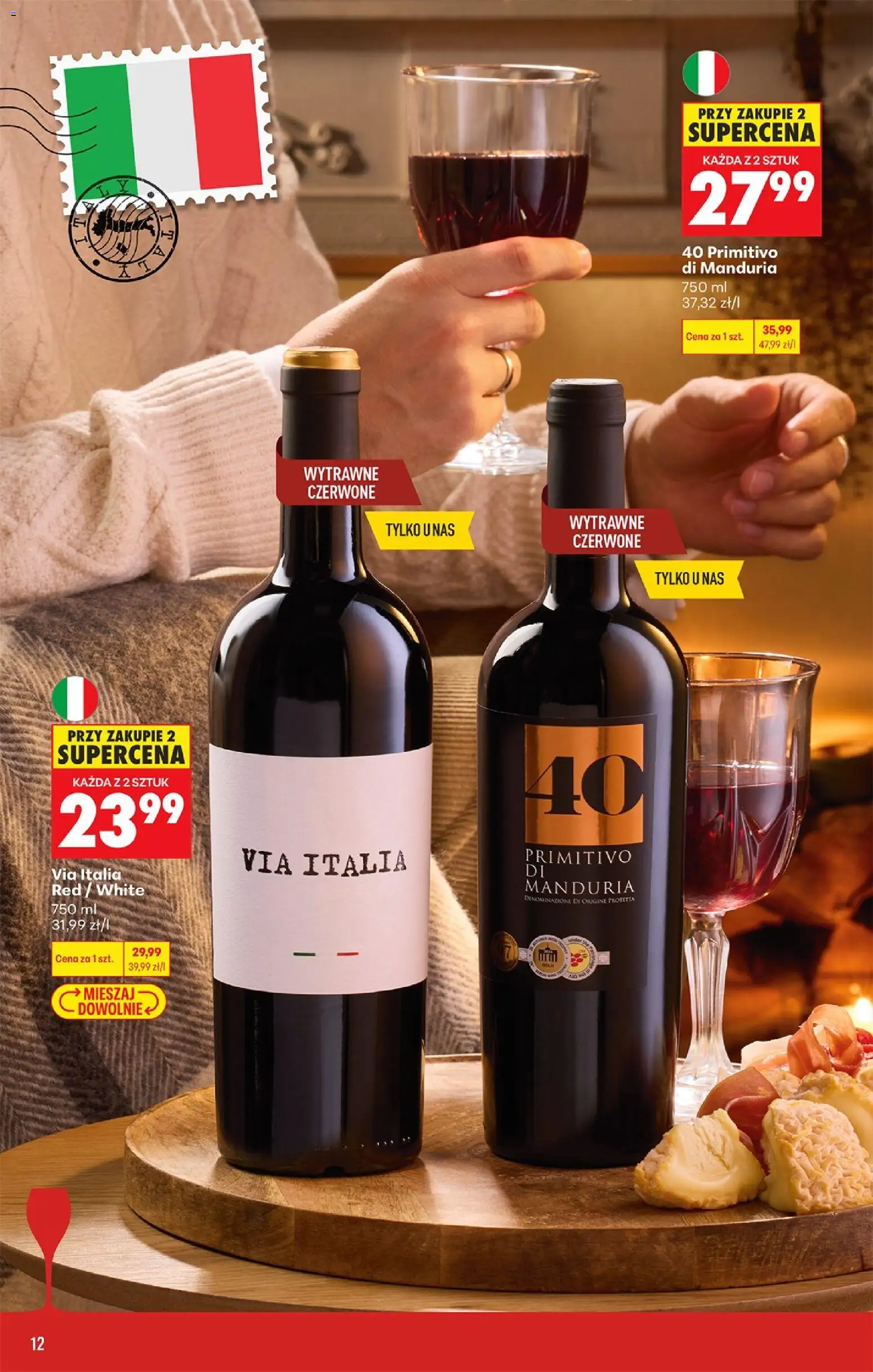 Biedronka gazetka - Czas na toast od 21.09.2026 | Strona: 14 | Produkty: Primitivo Di Manduria, Primitivo