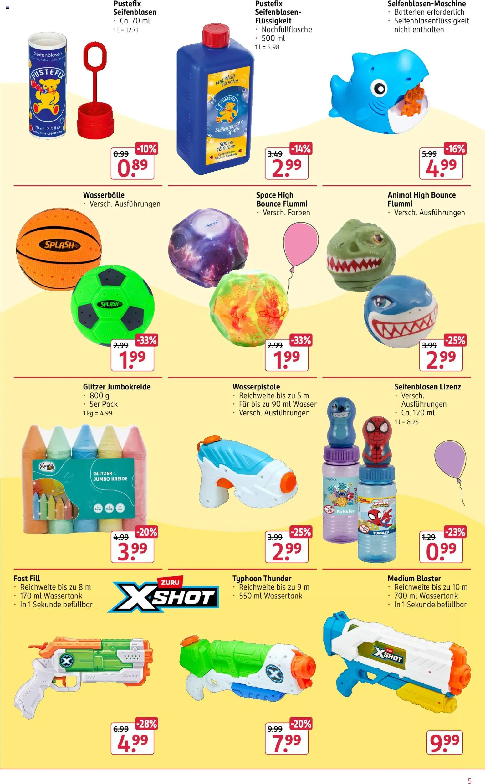 Rossmann Spiel & Spaß Angebote – gültig ab 18.05.2026 | Seite: 5 | Produkte: Batterien, Wasser