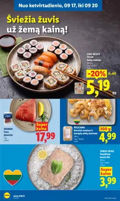 LIDL leidinys galioja nuo 2026.09.14 | Puslapis: 36 | Prekių: Žuvis