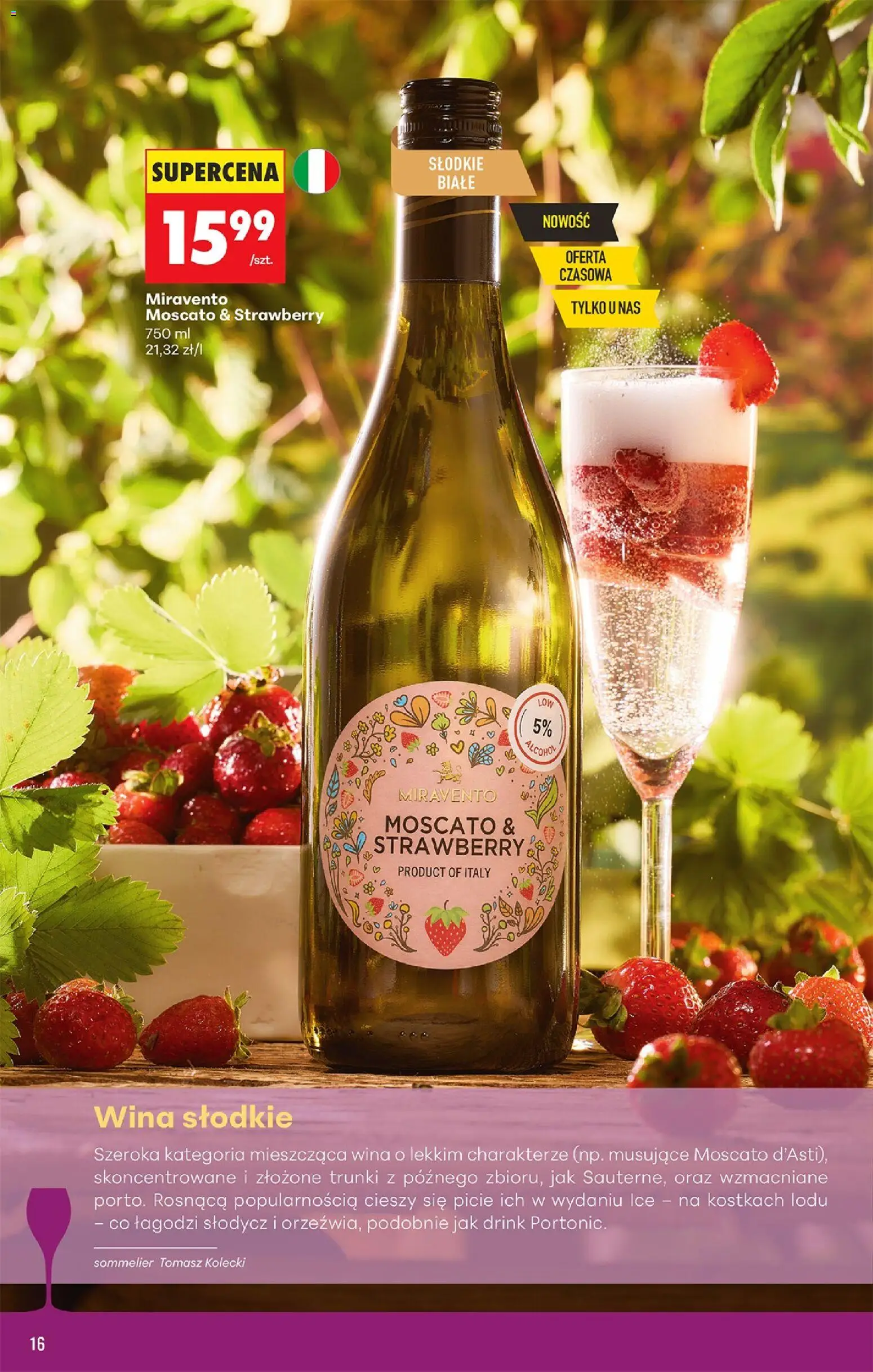 Biedronka gazetka - Czas na toast od 24.08.2026 | Strona: 18 | Produkty: Słodycz