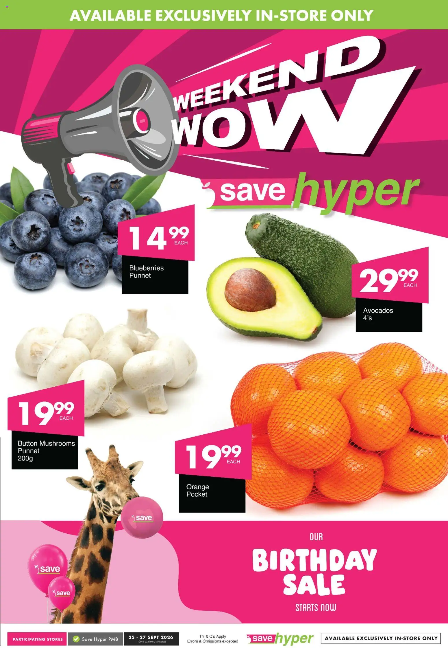 New Save catalogue – valid from 25/09/2026 | Page: 1