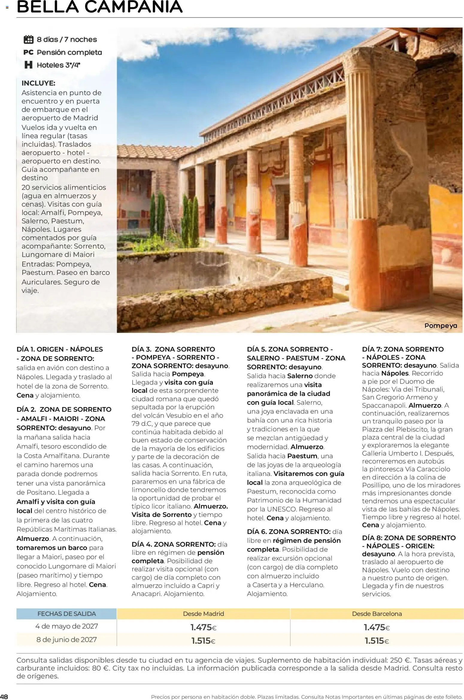Viajes El Corte Inglés folleto Destinos Otoño y Primavera │ válido desde el 01/07/2026 | Página: 48 | Productos: Licor, PC, Decoración, Agua