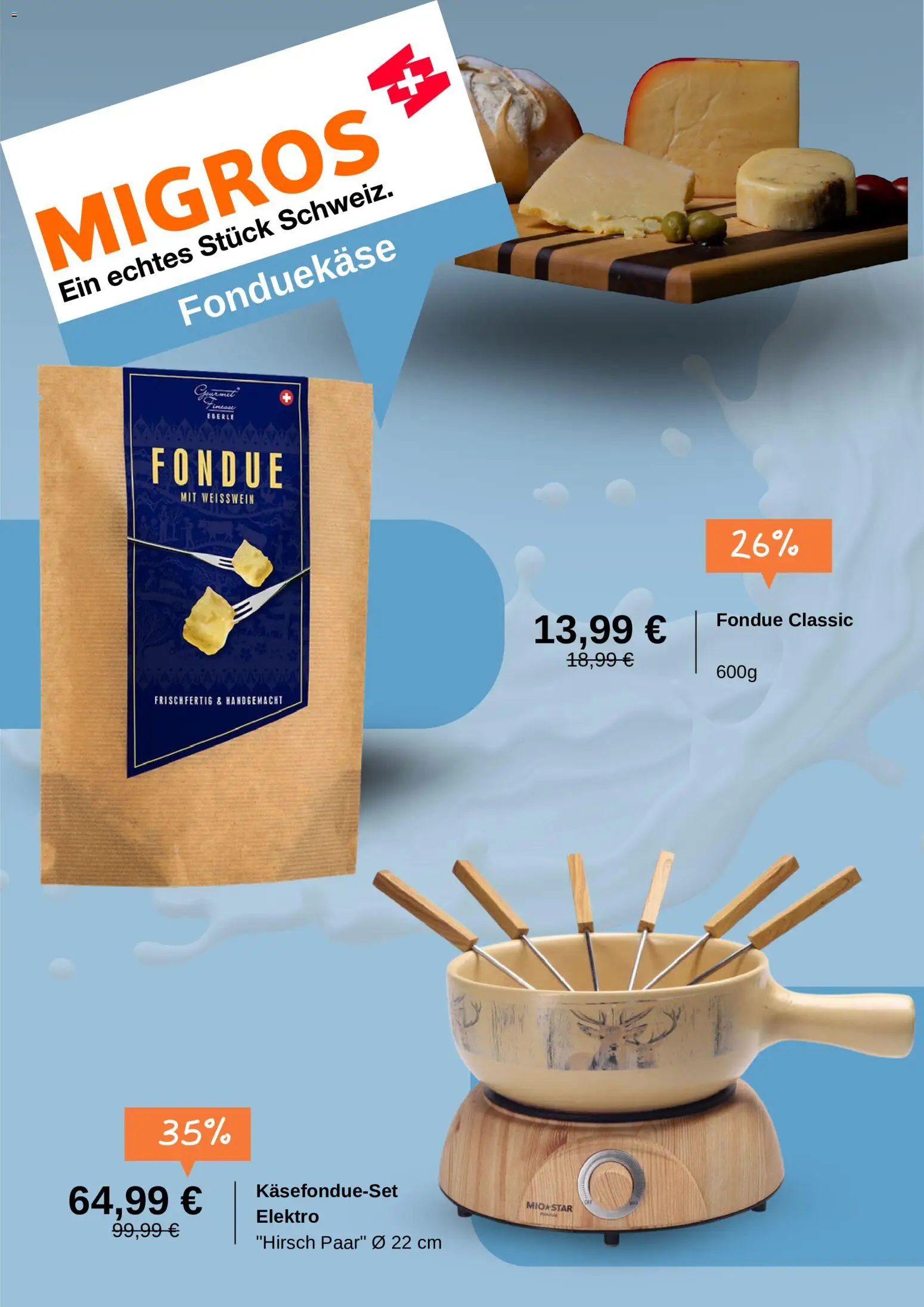 Migros Prospekt – gültig ab 27.10.2026 | Seite: 2 | Produkte: Weißwein, Fondue