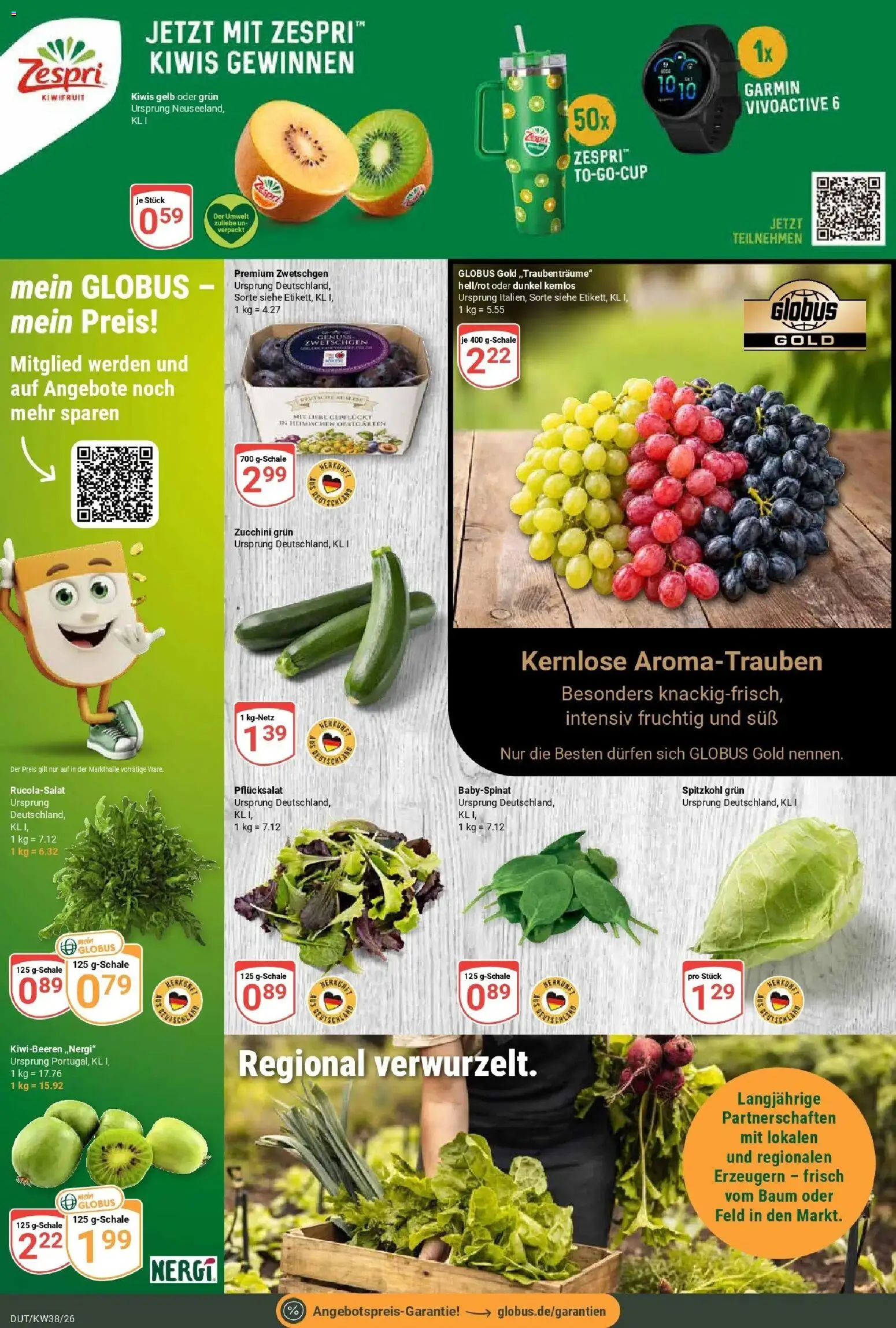 Globus Prospekt Wetzlar-Dutenhofen (ab 14.09.2026) » Angebote online | Seite: 7 | Produkte: Zwetschgen, Zucchini