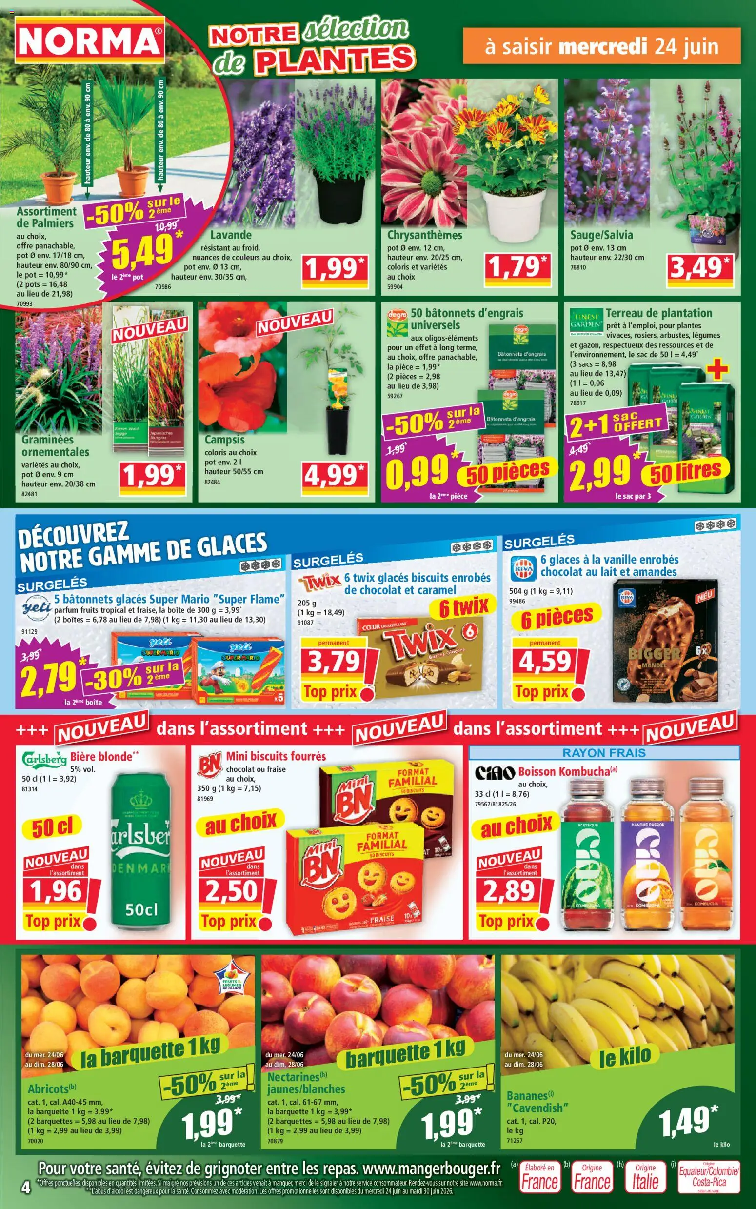 {H1} | Page: 4 | Produits: Fraise, Lavande, Lait, Amandes