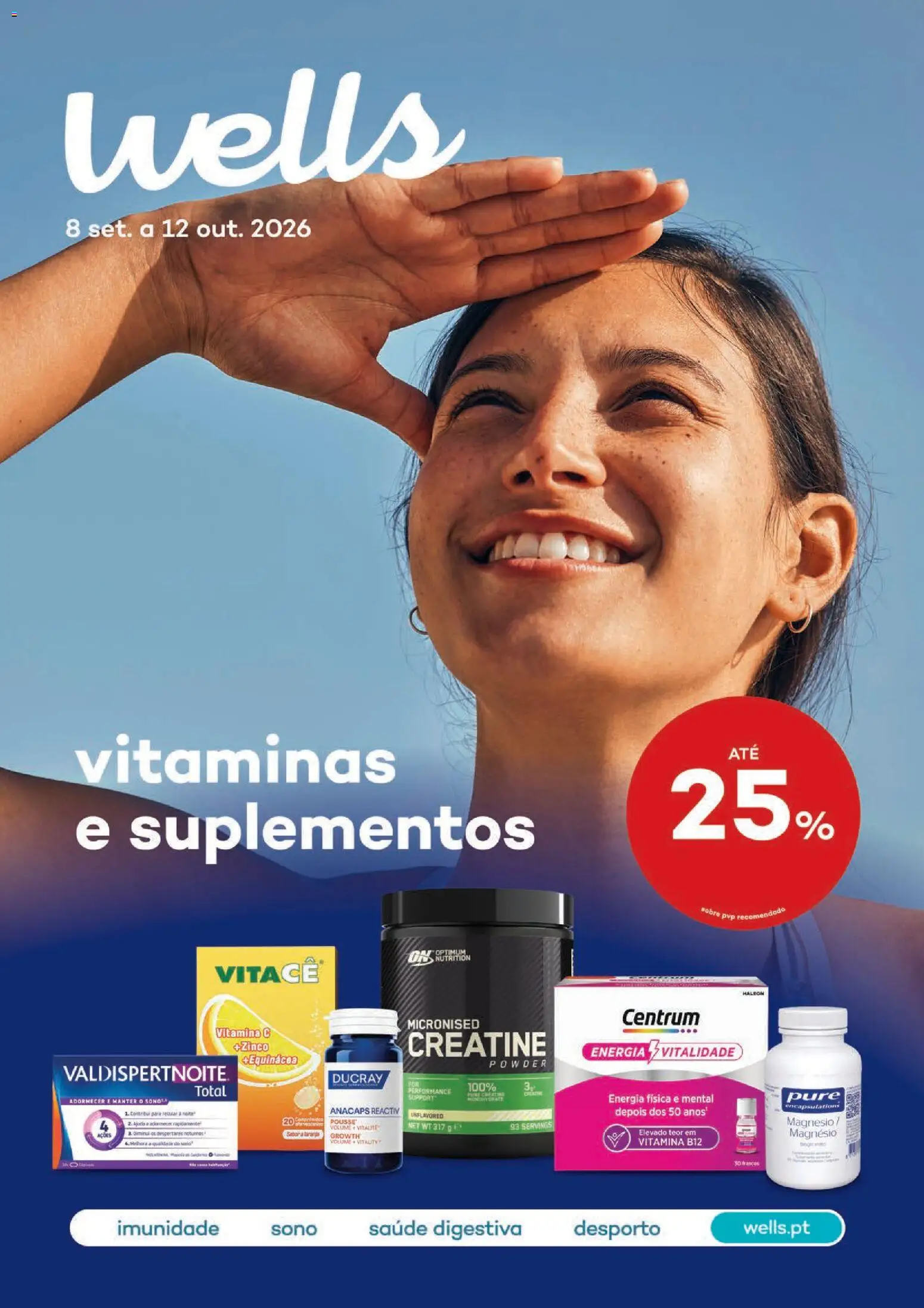 Well’s Vitaminas e suplementos │ válido de 08/09/2026 | Página: 1 | Produtos: Vitamina c