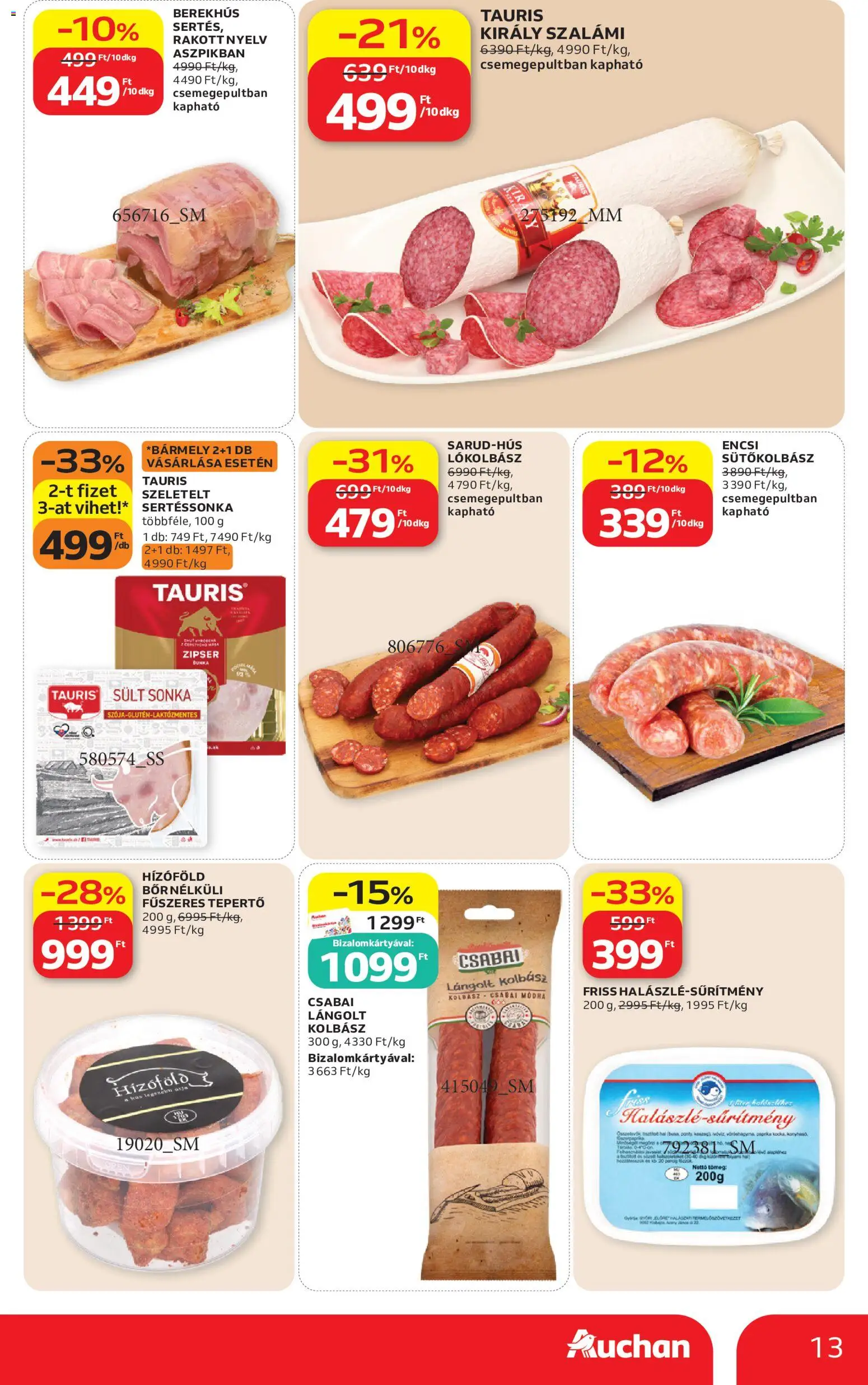 Auchan akciós ujság - amely érvényes a következő dátumtól: 2026.09.17. | Oldal: 13