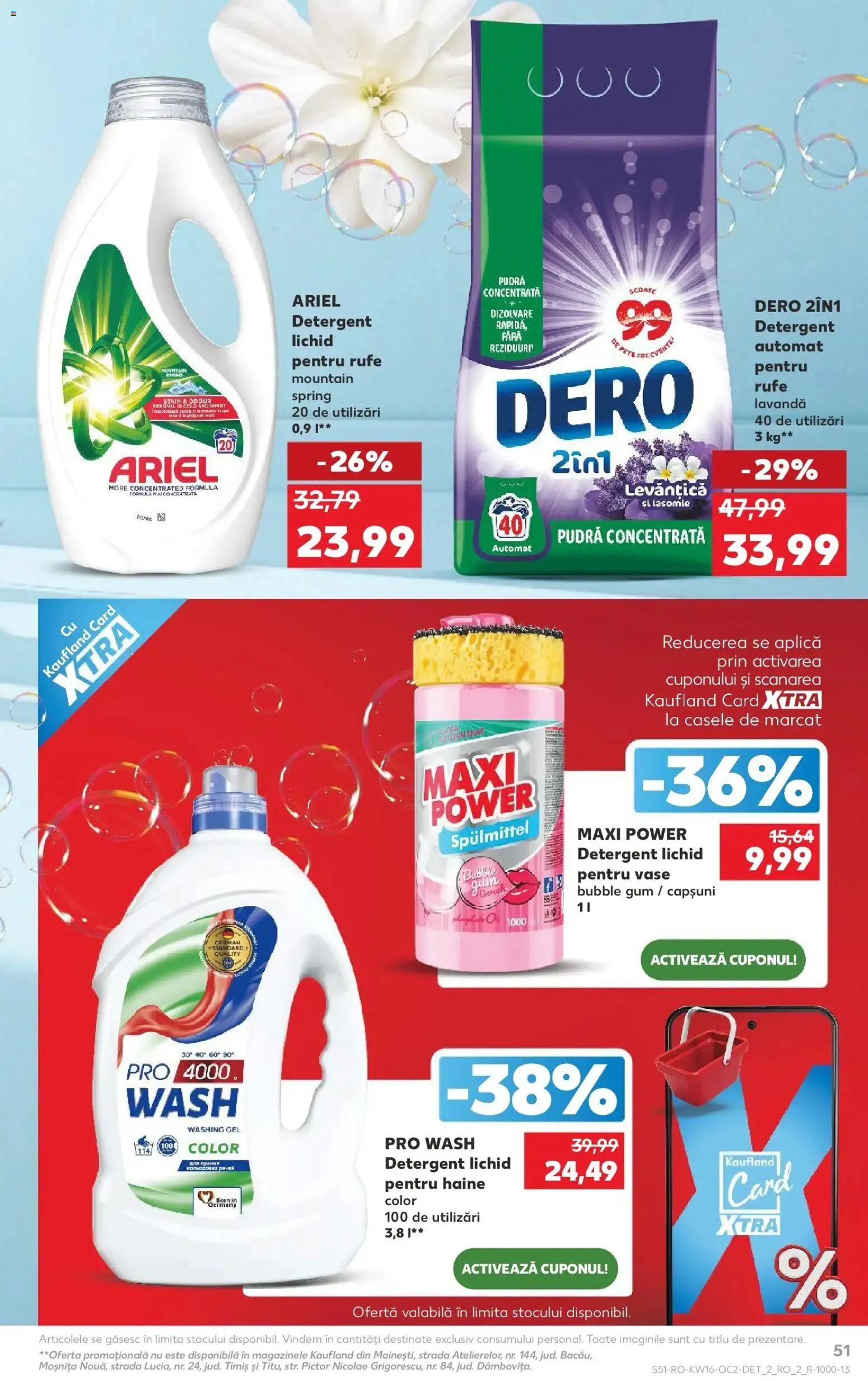 Noul catalog Kaufland – valabil de la 15.04.2026 | Pagină: 51 | Produse: Kedi Ödül Oyuncakları, Detergent, Căpșuni, Haine