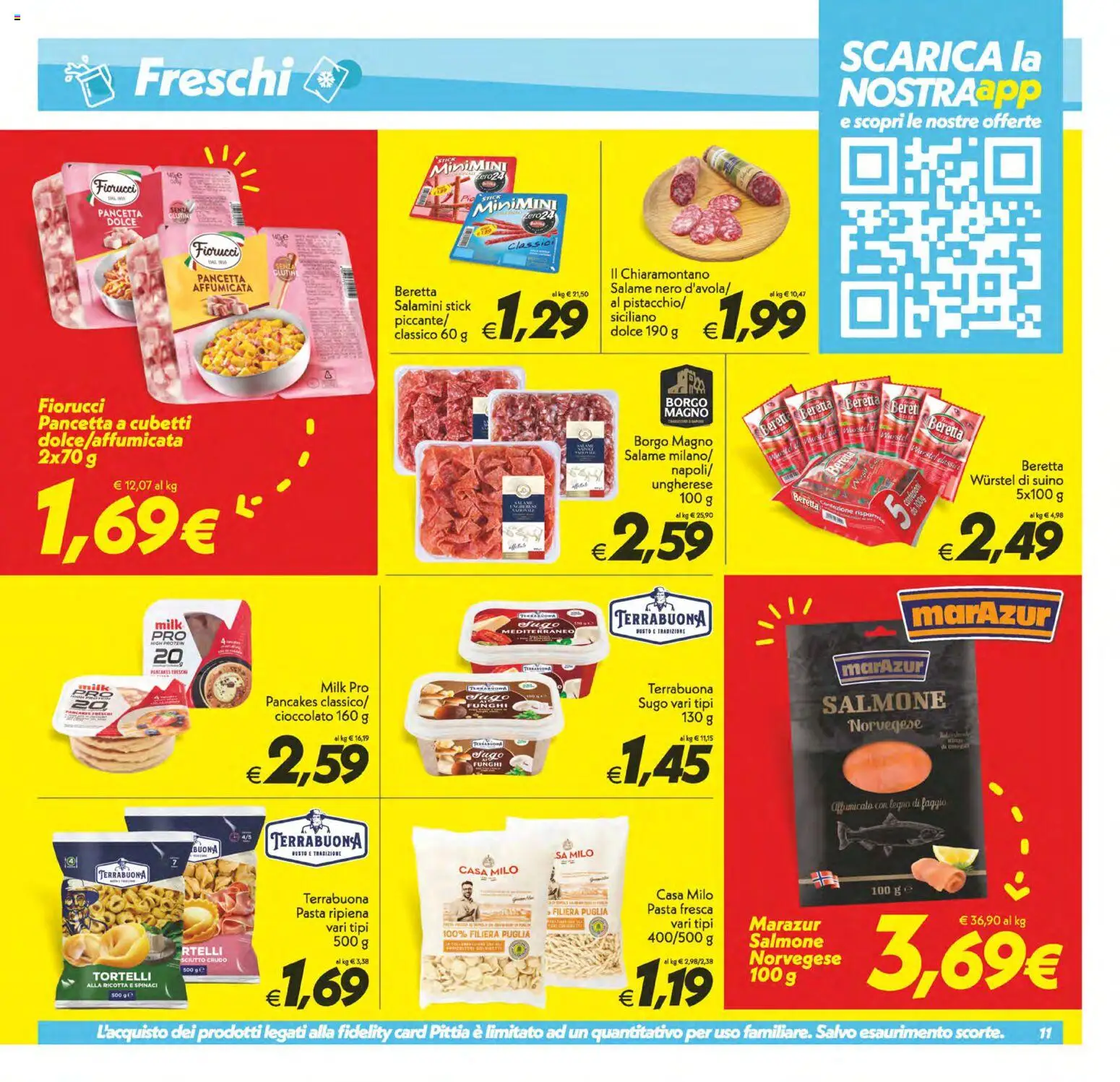 Volantino SuperConveniente del 02/10/2026 | Pagina: 11 | Prodotti: Suino, Pasta, Spinaci, Sugo