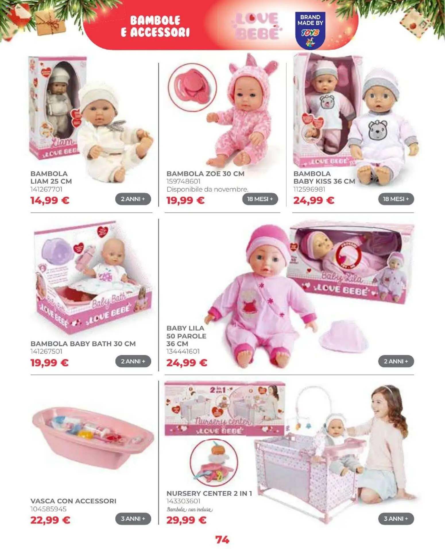 Volantino Toys Center del 16/10/2026 | Pagina: 76 | Prodotti: Bambola