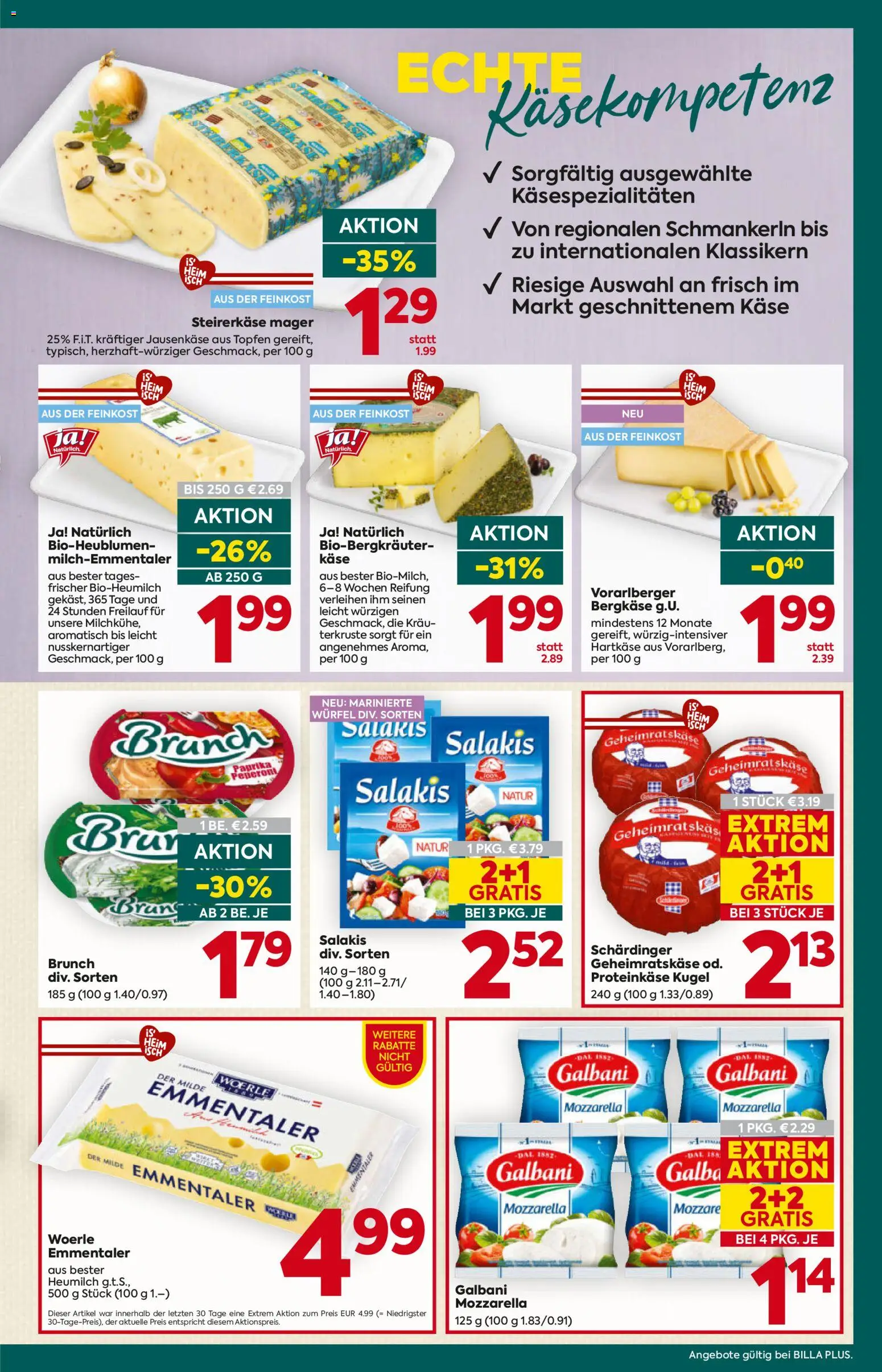 Billa Plus Flugblatt gültig ab 20.08.2026 | Seite: 11 | Produkte: Käse
