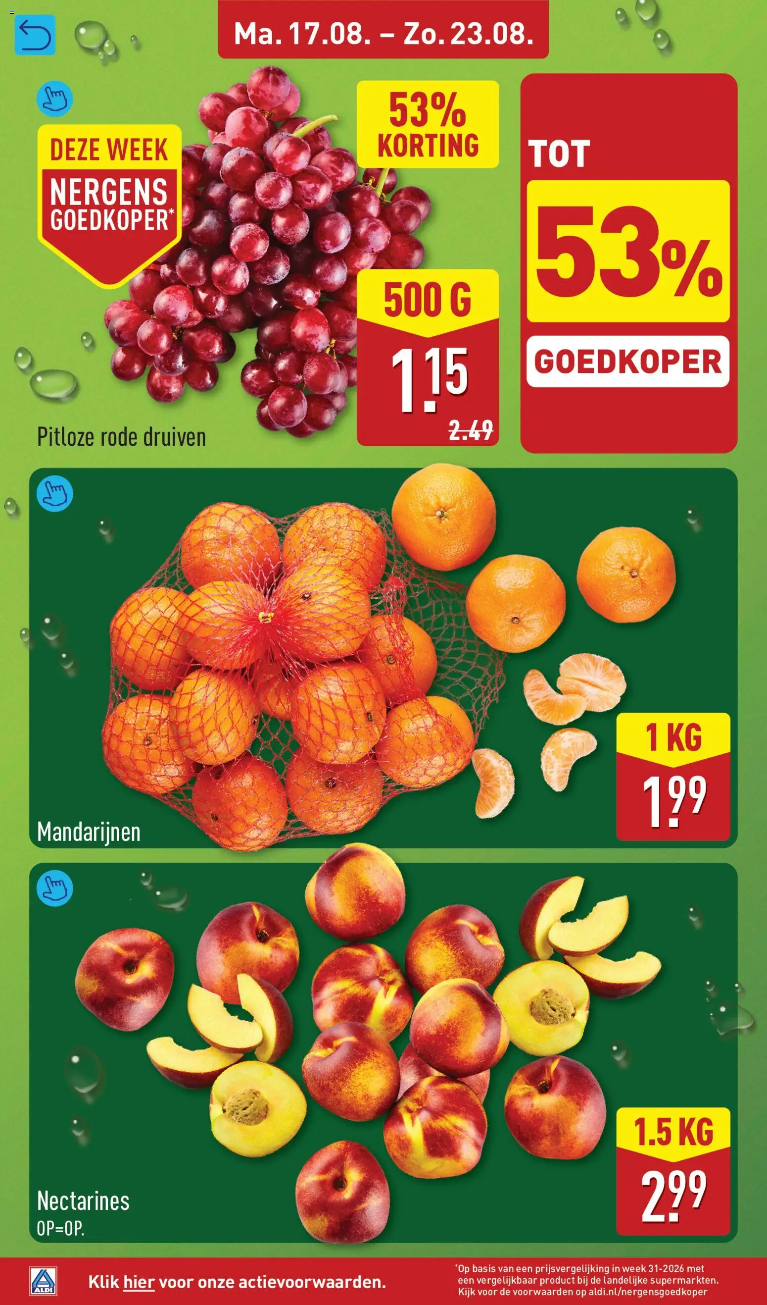 {H1} | Pagina: 4 | Producten: Nectarines, Mandarijnen, Druiven
