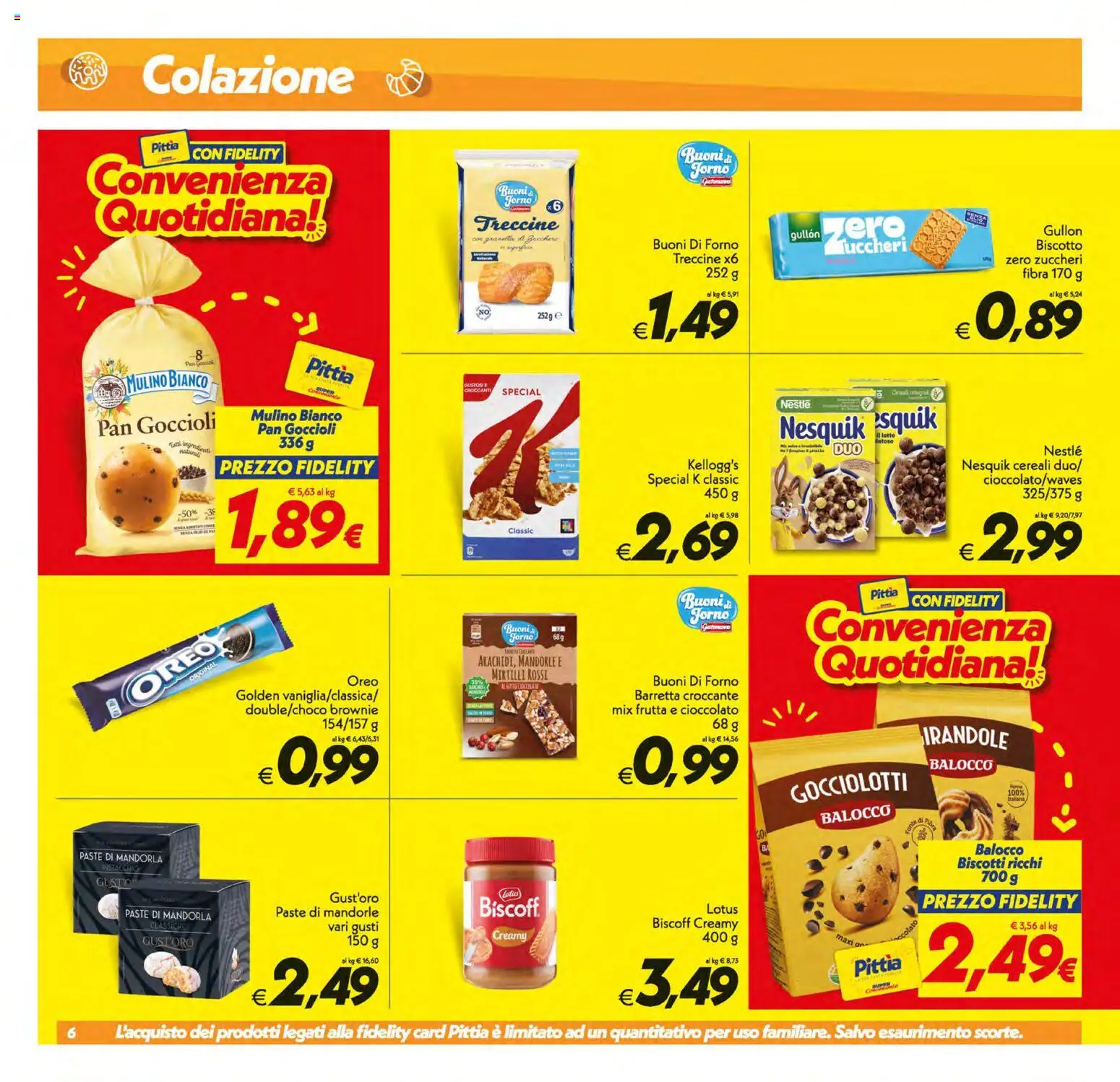 Volantino SuperConveniente del 01/09/2026 | Pagina: 6 | Prodotti: Latte, Barretta, Ingredienti, Mirtilli rossi