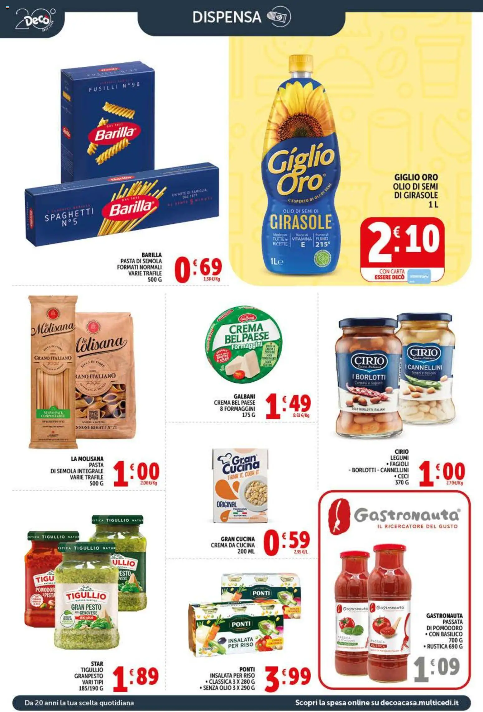 Volantino Decò del 20.05.2026 | Pagina: 8 | Prodotti: Crema, Fagioli, Pomodoro, Pesto