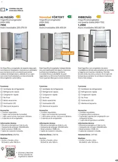 Vista previa IKEA - Electrodomésticos válido desde el 01/09/2026 | Página: 43 | Productos: Mariscos, Congelador, Nevera, Iluminación