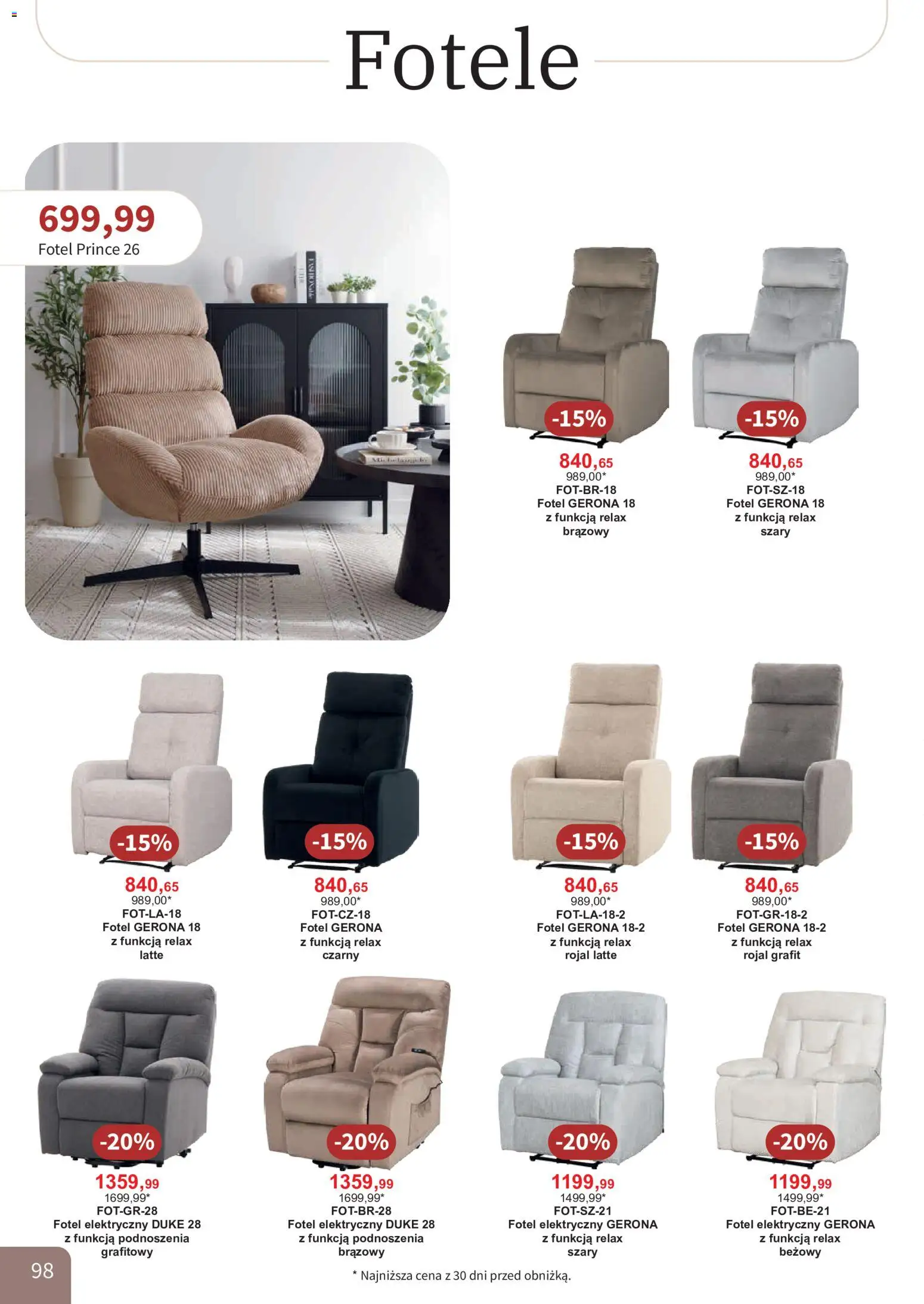 Bodzio Katalog od 01.08.2026 | Strona: 98 | Produkty: Fotel