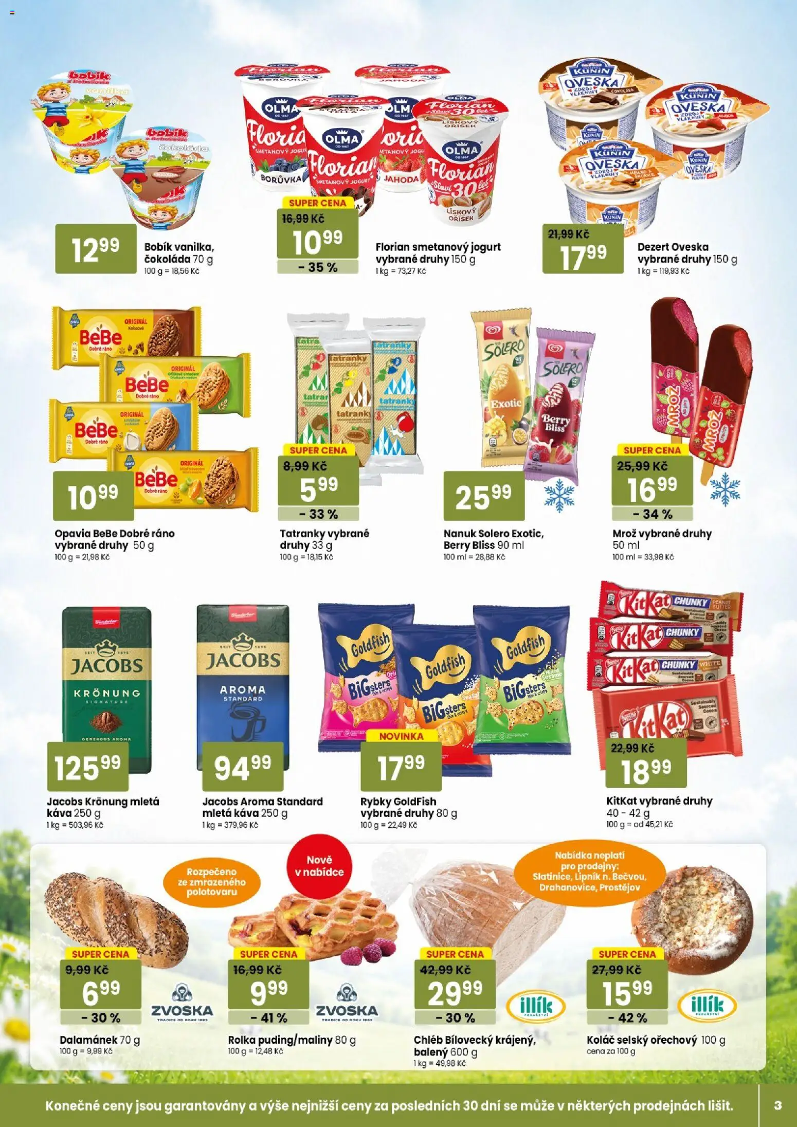 Tempo leták od 01.07.2026 | Strana: 3 | Produkty: Smetanový jogurt, Jogurt, Jacobs Kronung, Jacobs Aroma