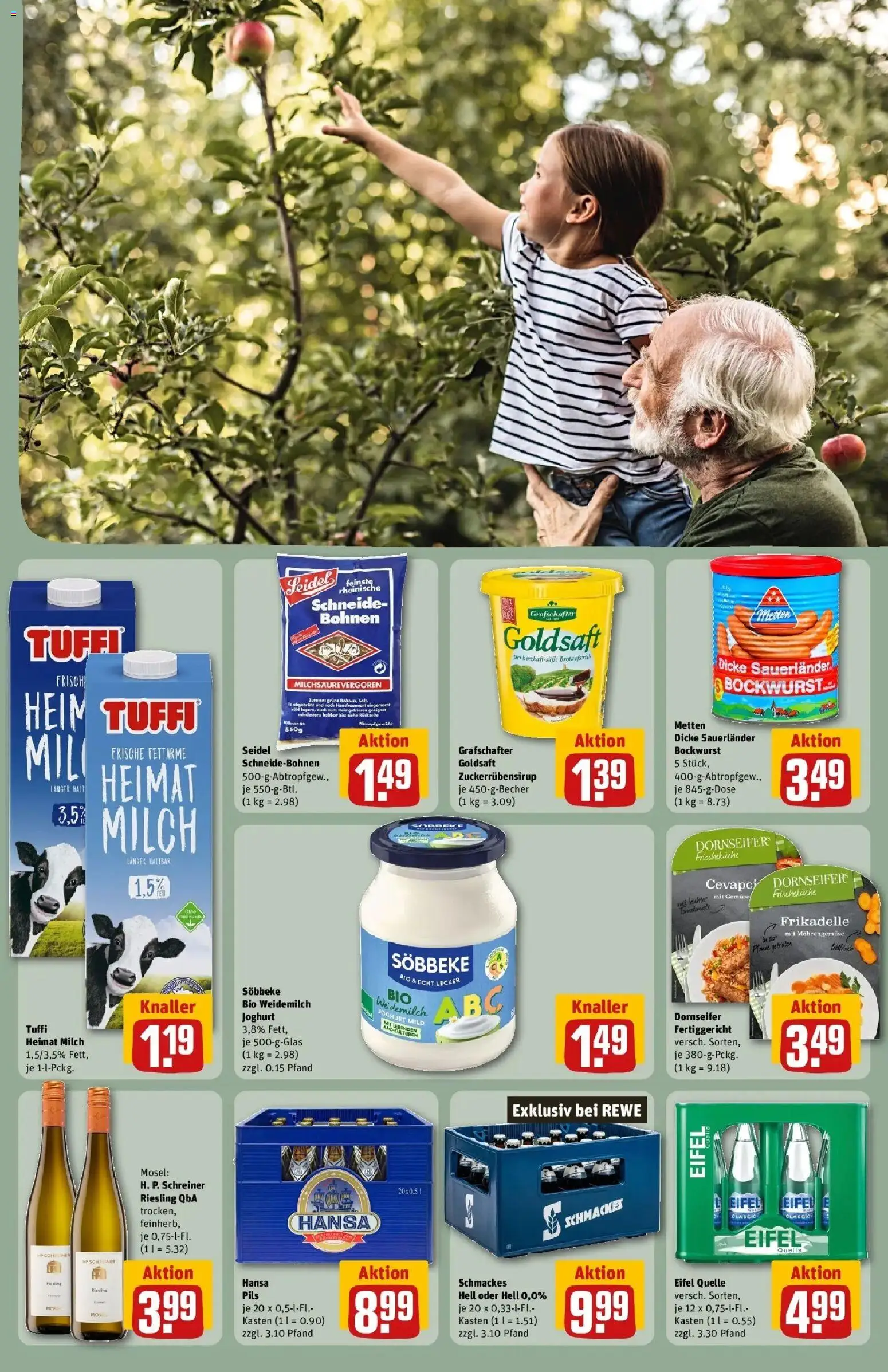 REWE Prospekt ab 28.09.2026 zum Blättern » Angebote | Seite: 31 | Produkte: HP, Milch, Joghurt, Gemüse