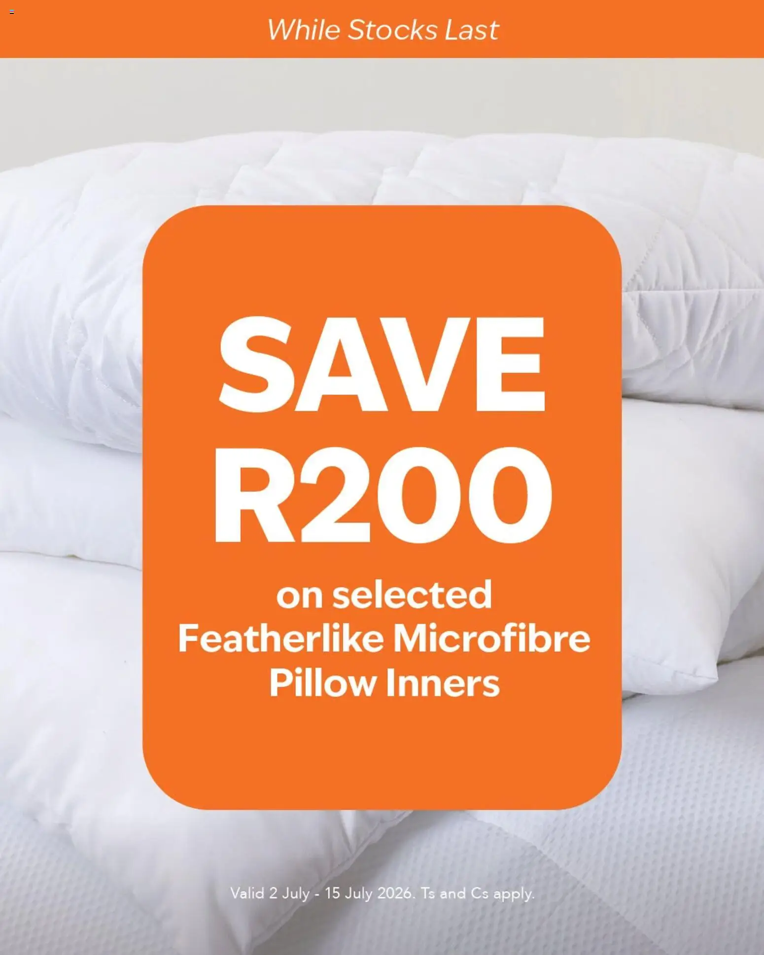 New Sheet Street catalogue – valid from 02/07/2026 | Page: 1 | Products: Pillow inners, Pillow