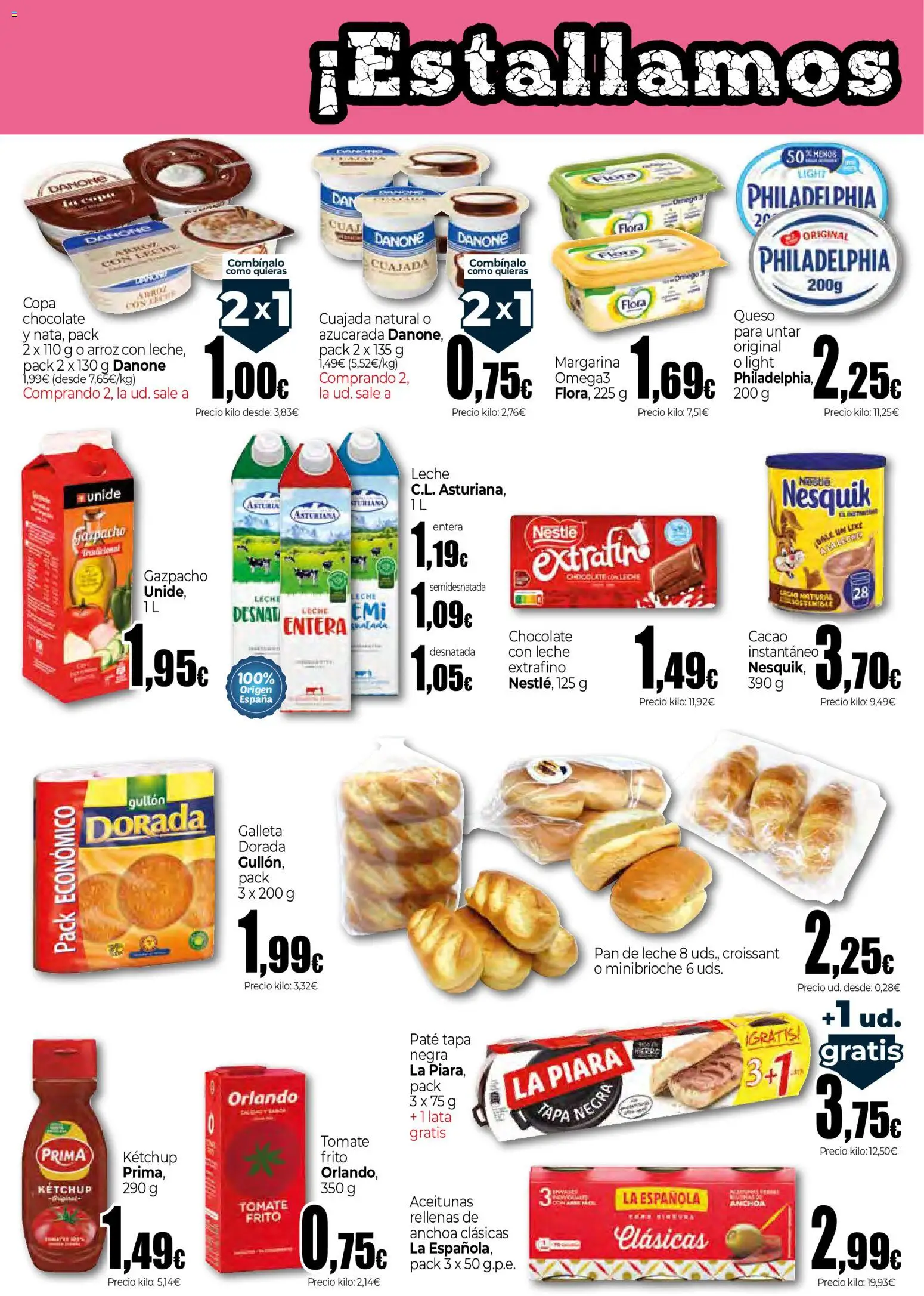 Unide - Estallamos los precios │ válido desde el 07.05.2026 | Página: 2 | Productos: Pan, Croissant, Anchoa, Φρυγανιές σικάλεως