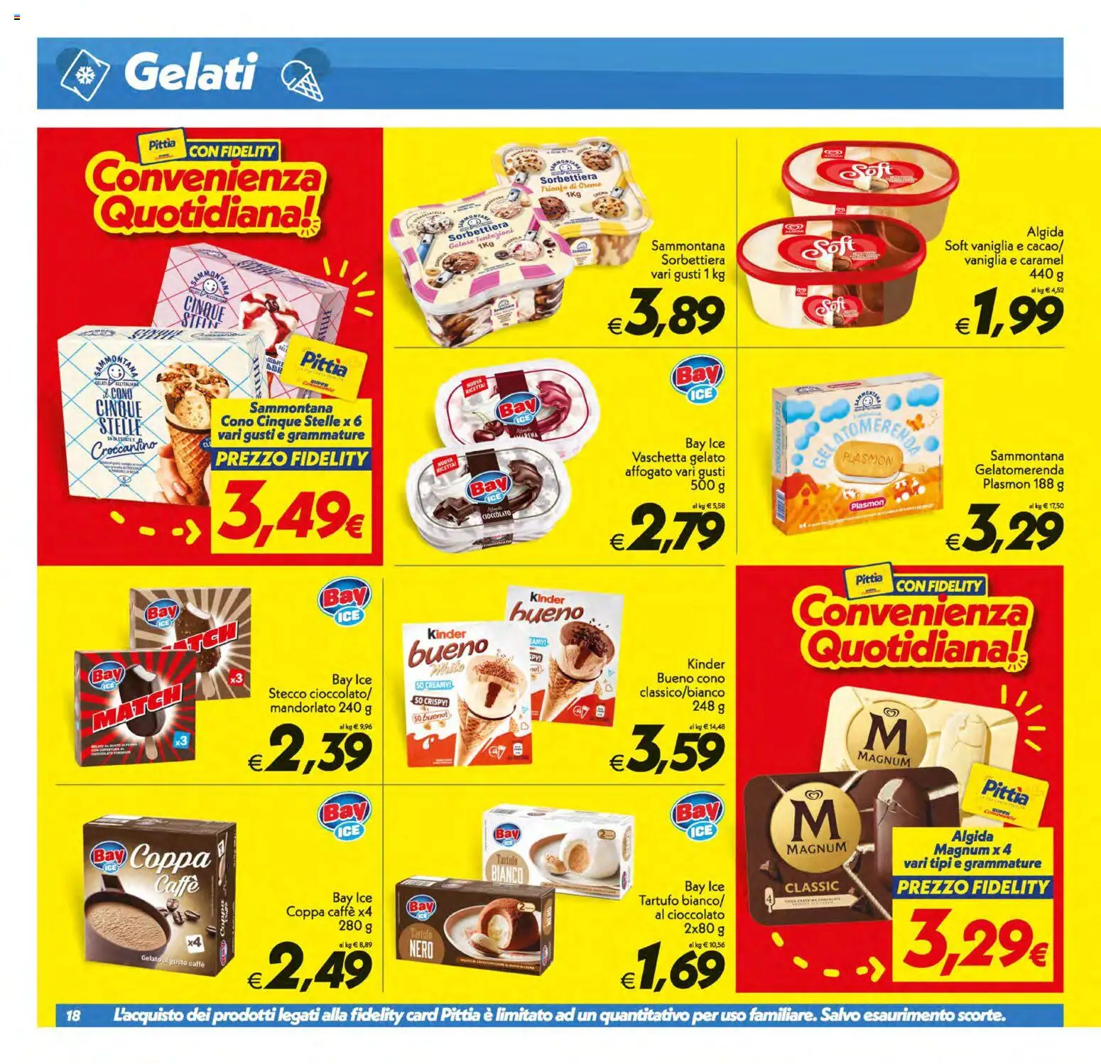Volantino SuperConveniente del 01/09/2026 | Pagina: 18 | Prodotti: Vaniglia, Cioccolato, Magnum, Gelato