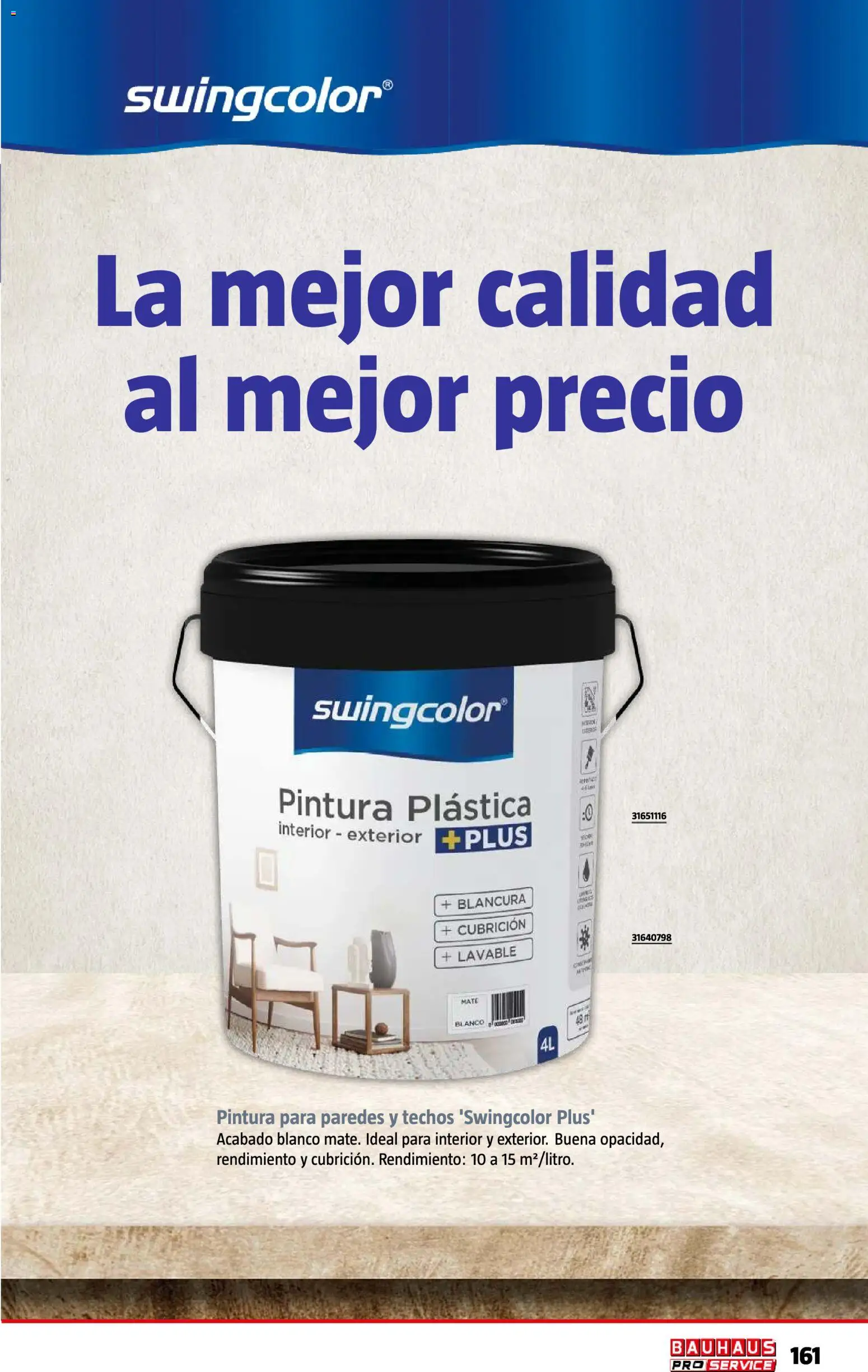 Bauhaus ProService │ válido desde el 11/05/2026 | Página: 161 | Productos: Pintura plástica