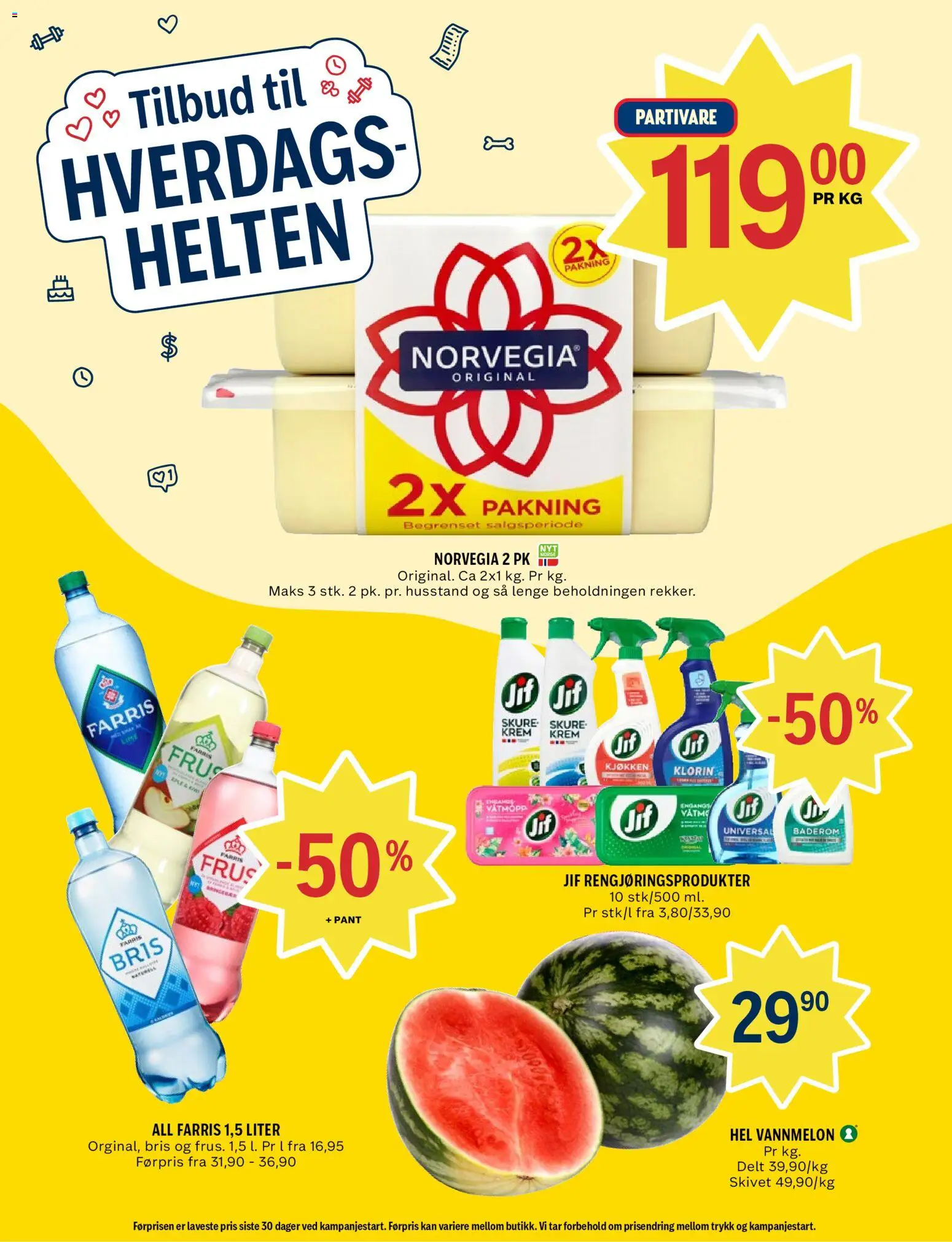 {H1} | Side: 2 | Produkter: Krem, Lime, Klorin, Vannmelon