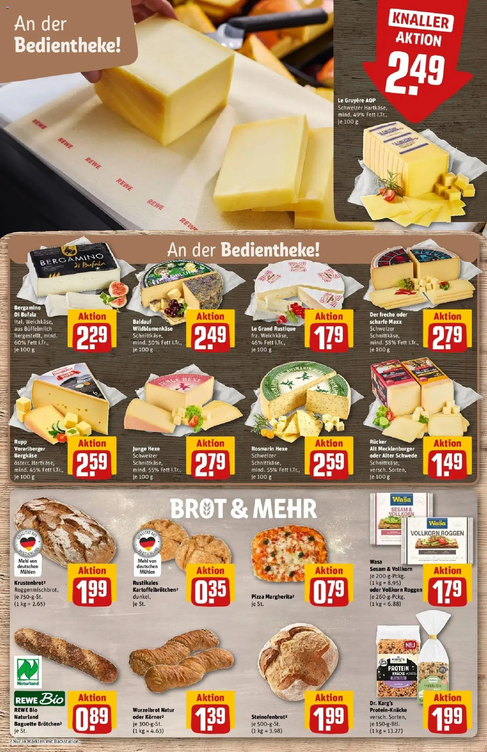 REWE Prospekt ab 26.10.2026 zum Blättern » Angebote | Seite: 13 | Produkte: Mehl, Baguette, Brot, Pizza