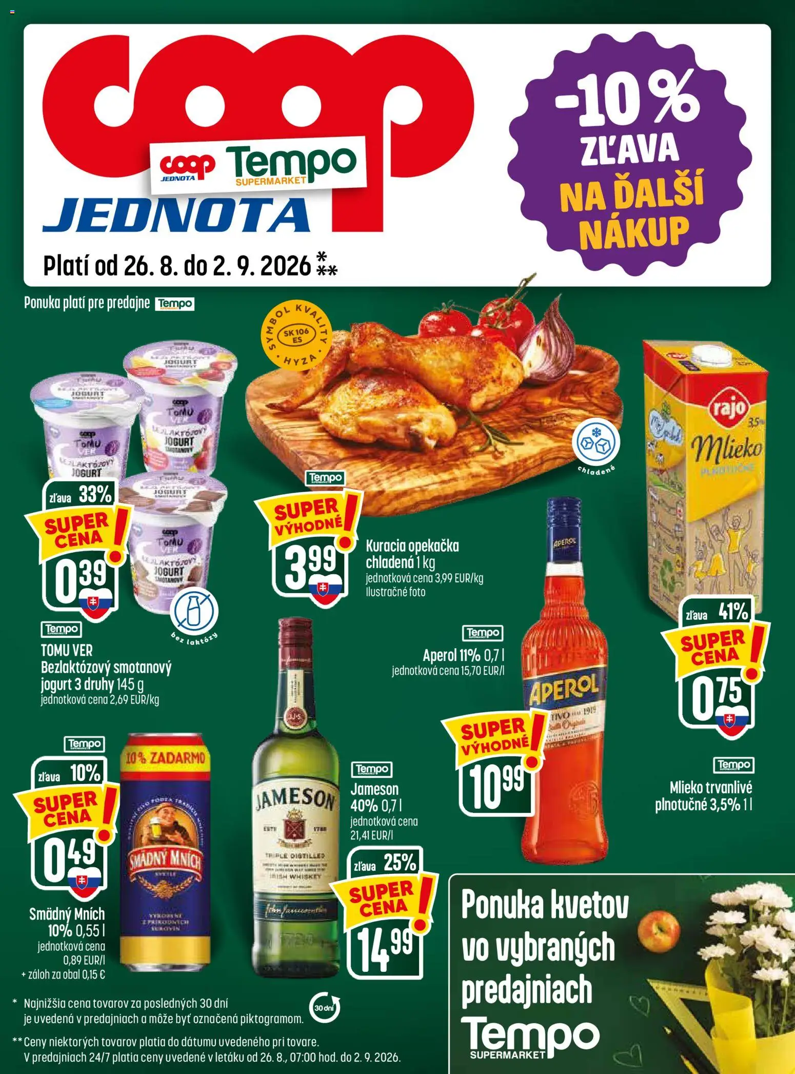 Nové COOP Jednota akcie – leták je platný od 26.08.2026 | Strana: 29